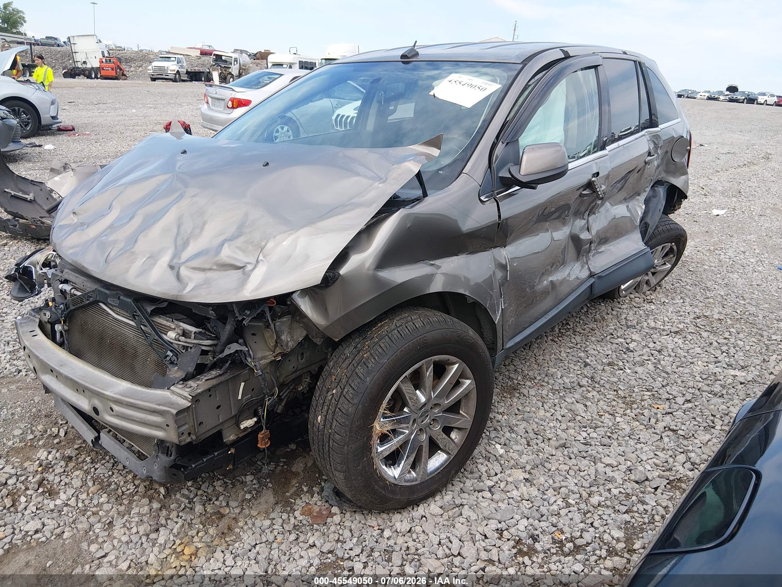2013 Ford Edge Limited Gray vin: 2FMDK3KC1DBB02718