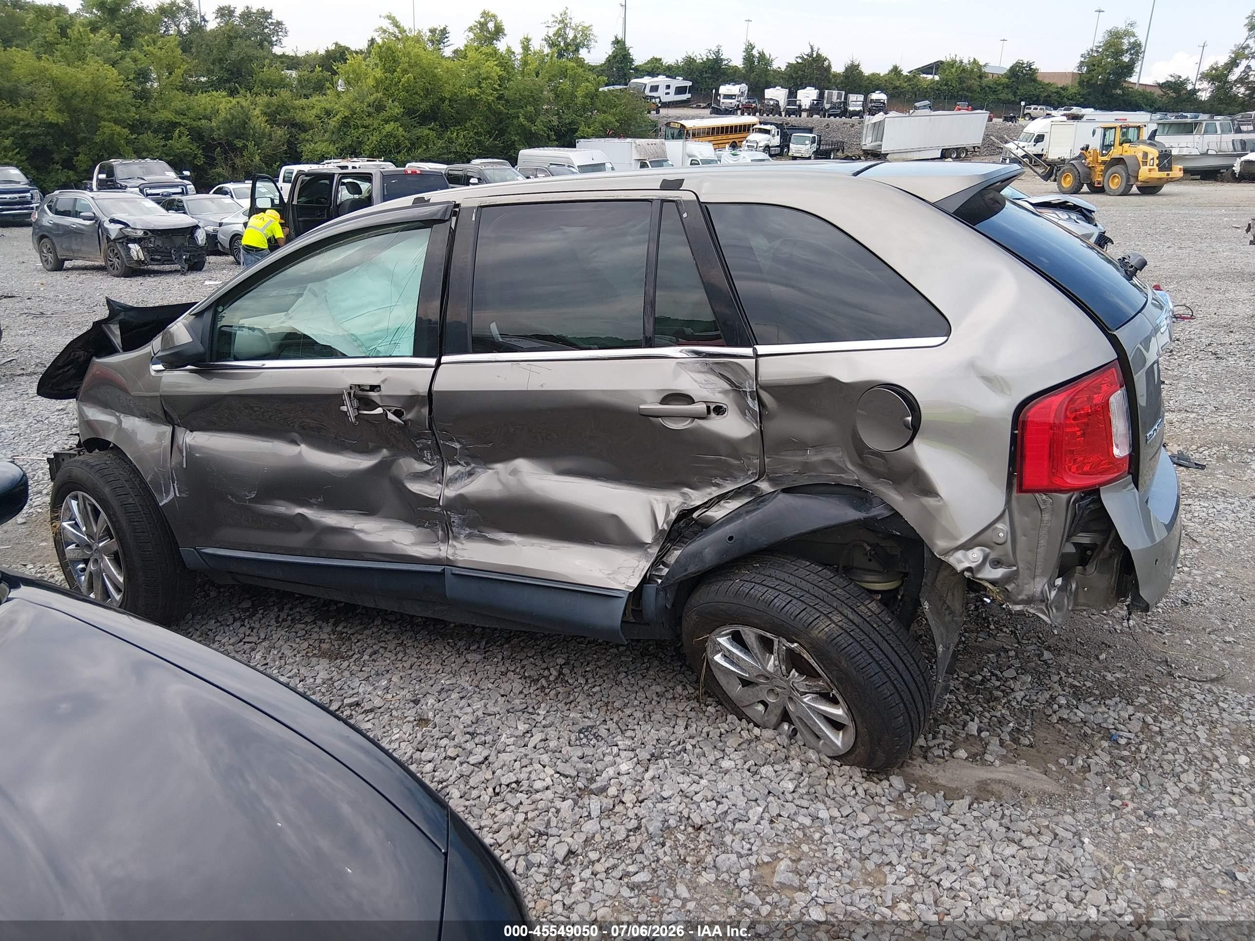 2013 Ford Edge Limited Gray vin: 2FMDK3KC1DBB02718