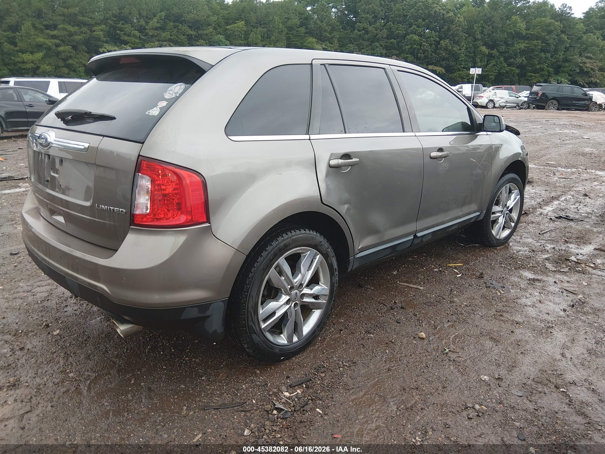2013 Ford Edge Limited Brown vin: 2FMDK3KC1DBB49974