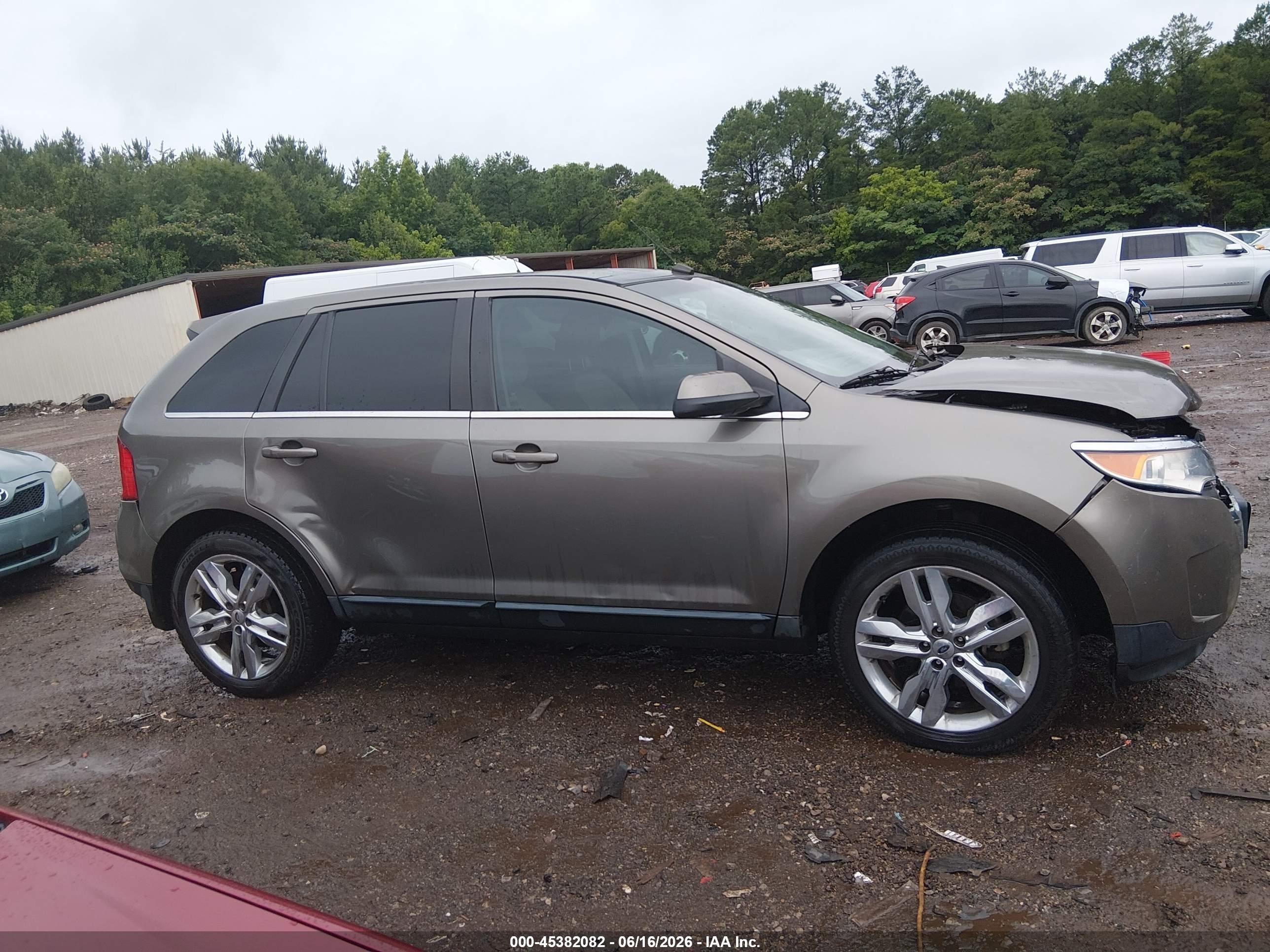 2013 Ford Edge Limited Brown vin: 2FMDK3KC1DBB49974