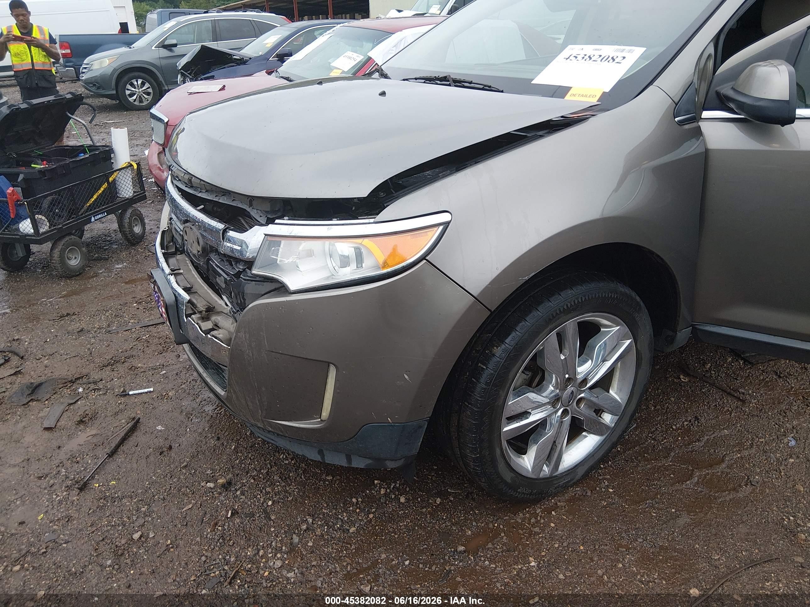 2013 Ford Edge Limited Brown vin: 2FMDK3KC1DBB49974