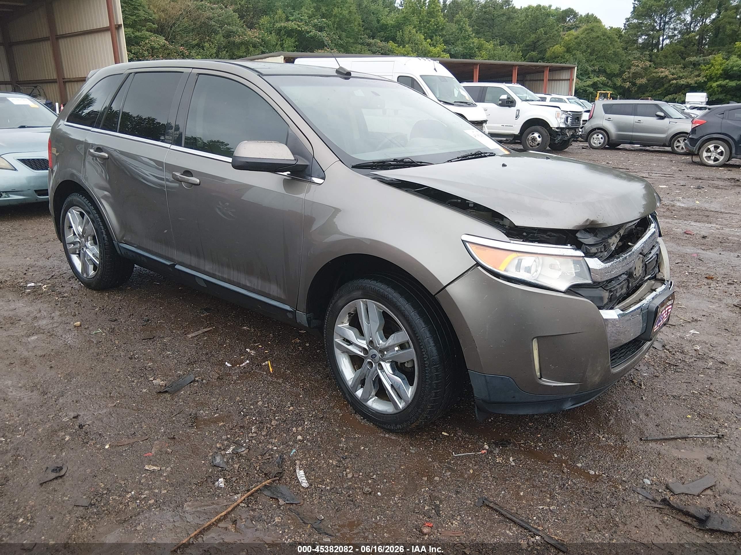 2013 Ford Edge Limited Brown vin: 2FMDK3KC1DBB49974