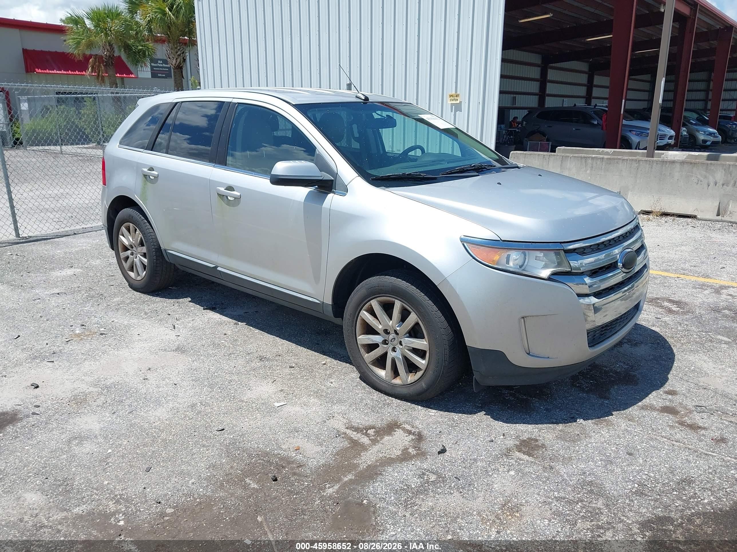 2013 Ford Edge Limited Серебряный vin: 2FMDK3KC1DBB95708