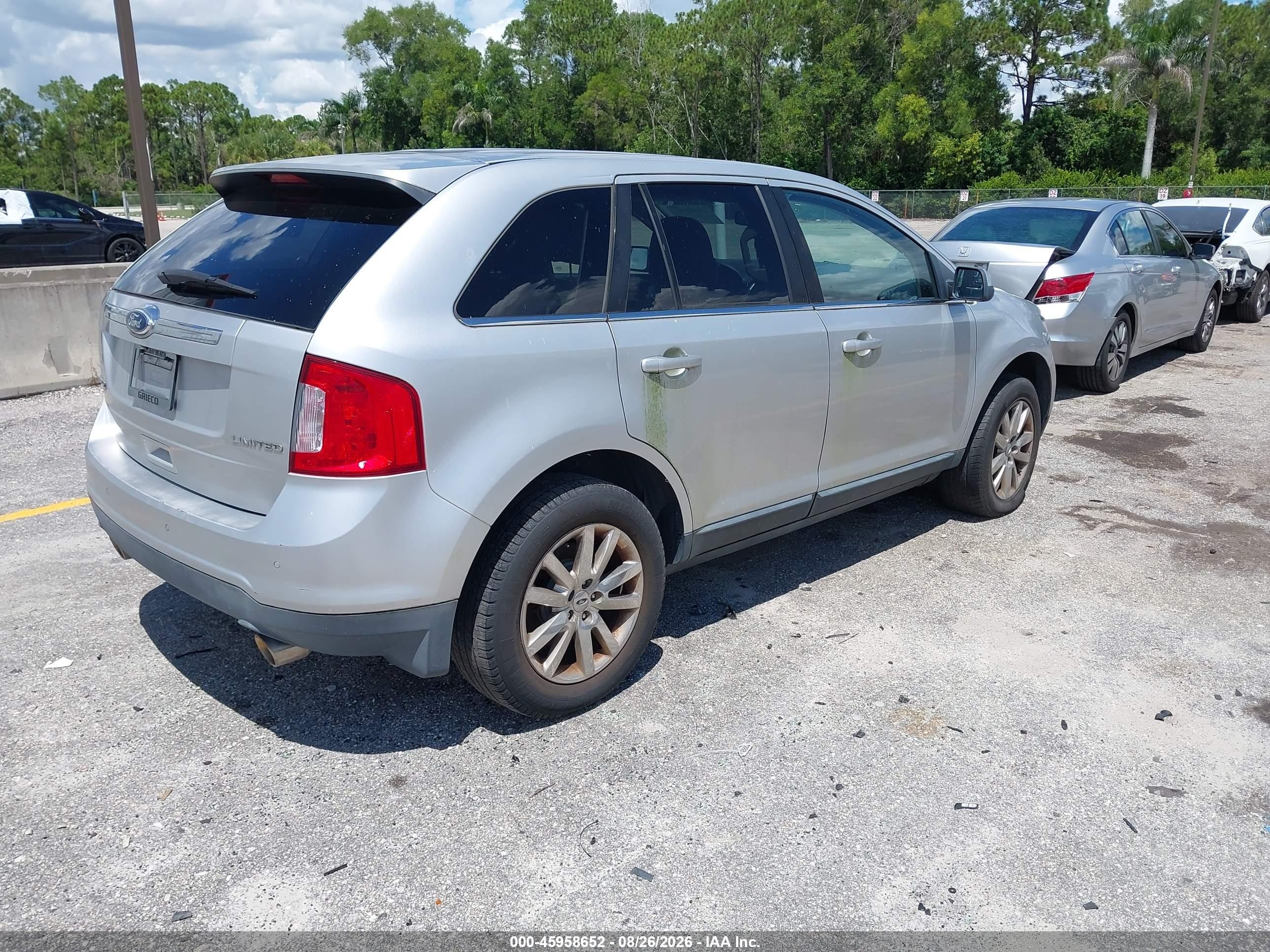 2013 Ford Edge Limited Серебряный vin: 2FMDK3KC1DBB95708