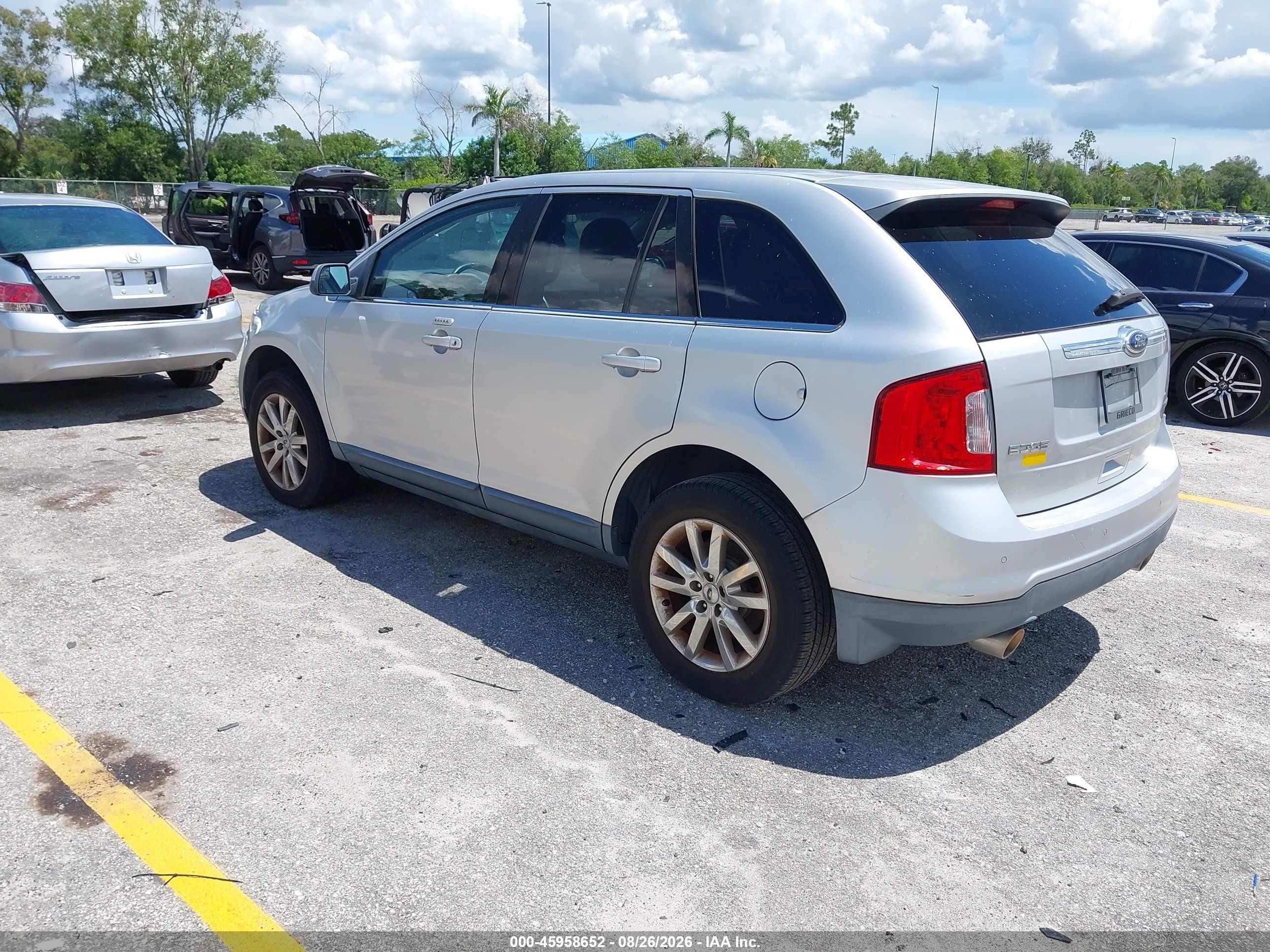 2013 Ford Edge Limited Серебряный vin: 2FMDK3KC1DBB95708