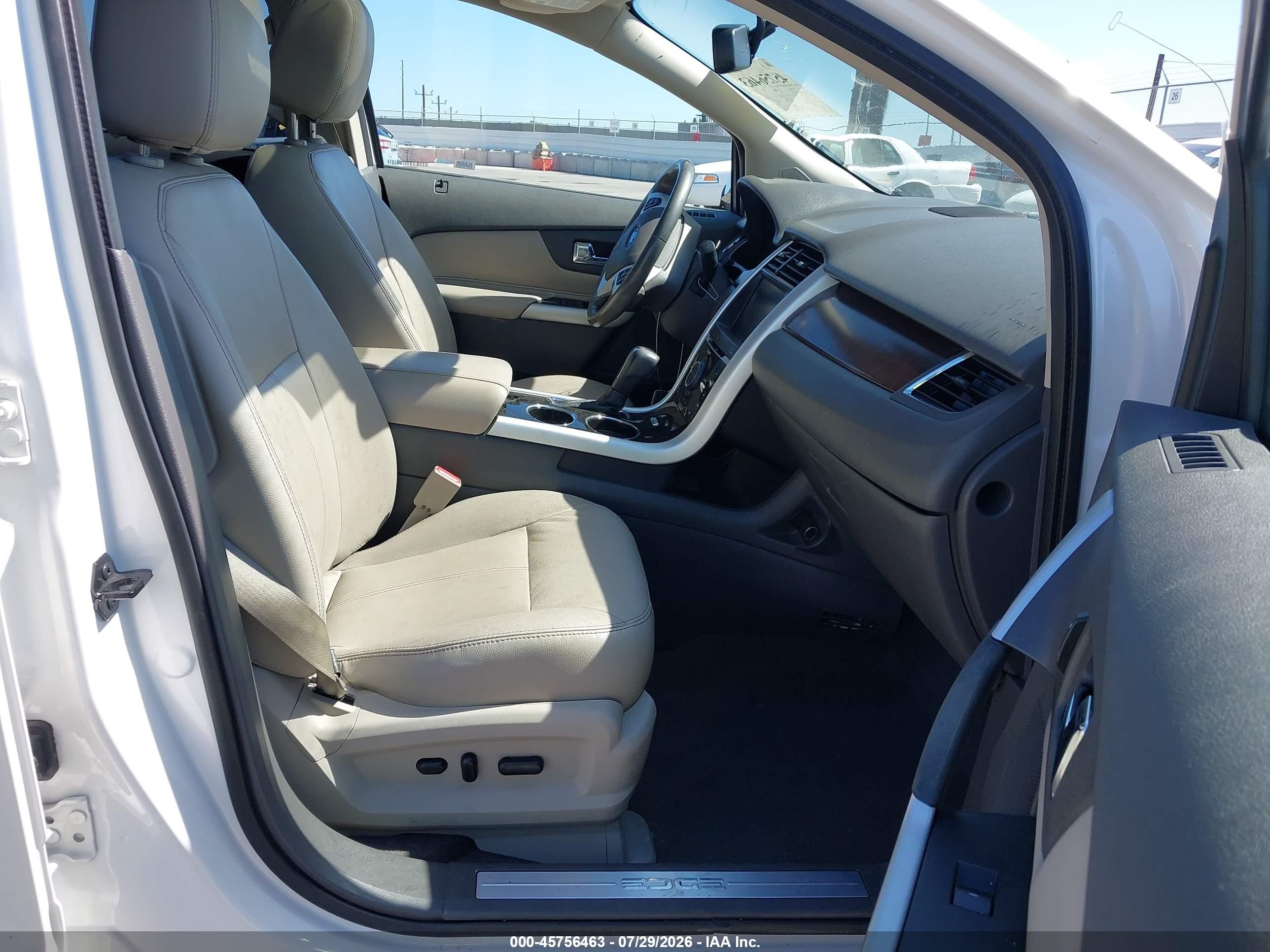 2013 Ford Edge Limited White vin: 2FMDK3KC1DBC62176