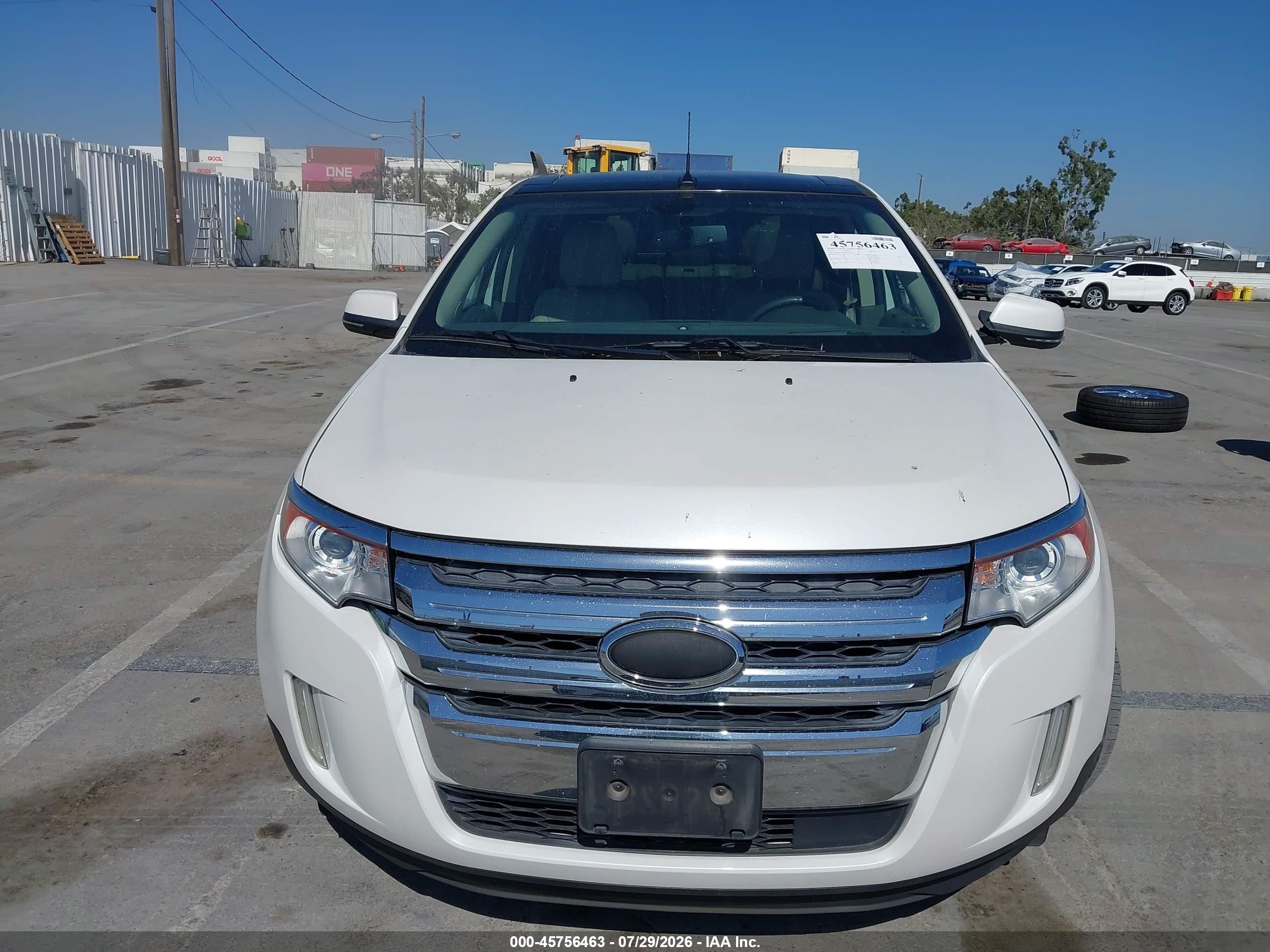 2013 Ford Edge Limited White vin: 2FMDK3KC1DBC62176