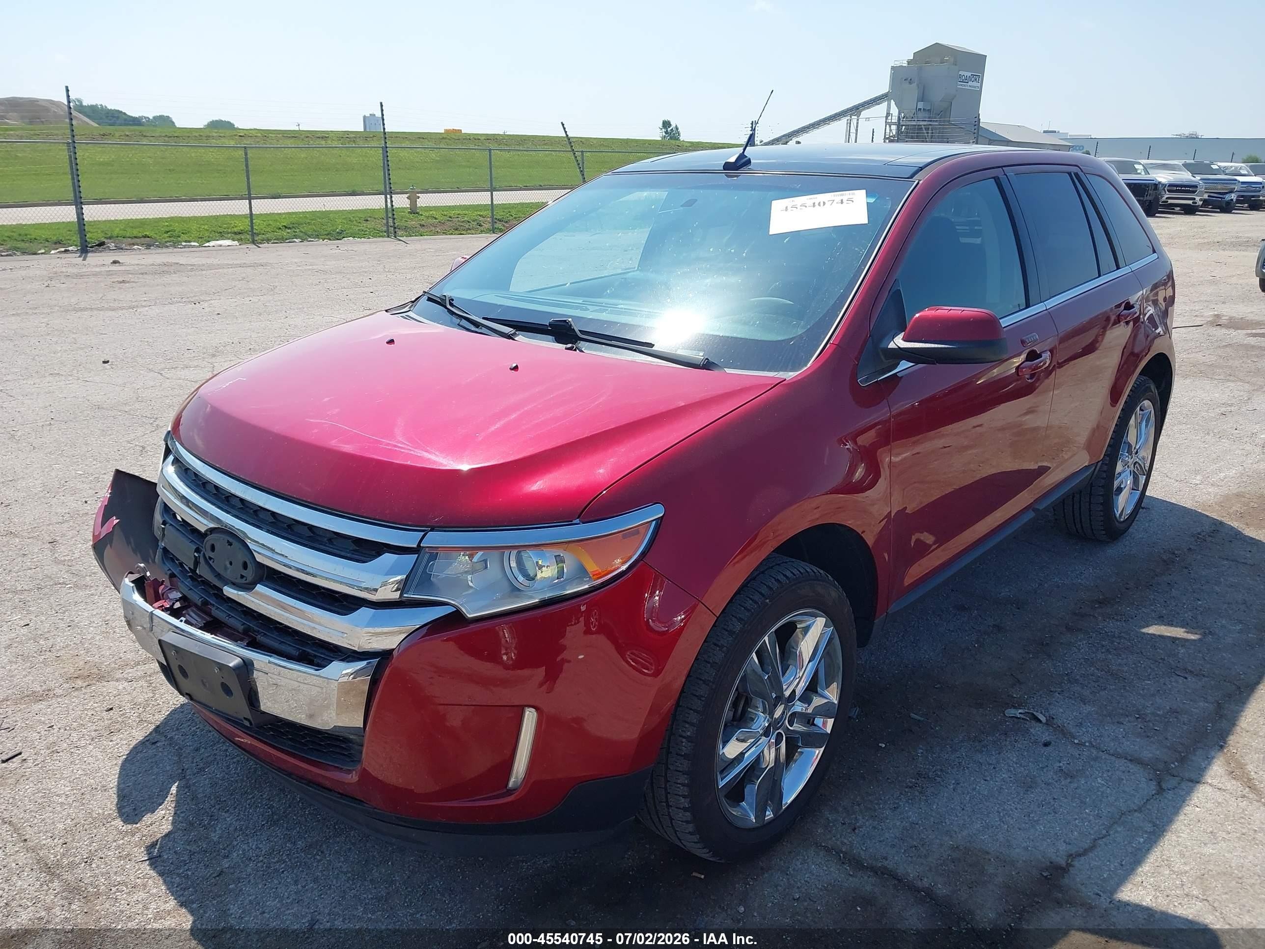 2013 Ford Edge Limited Burgundy vin: 2FMDK3KC1DBC91709