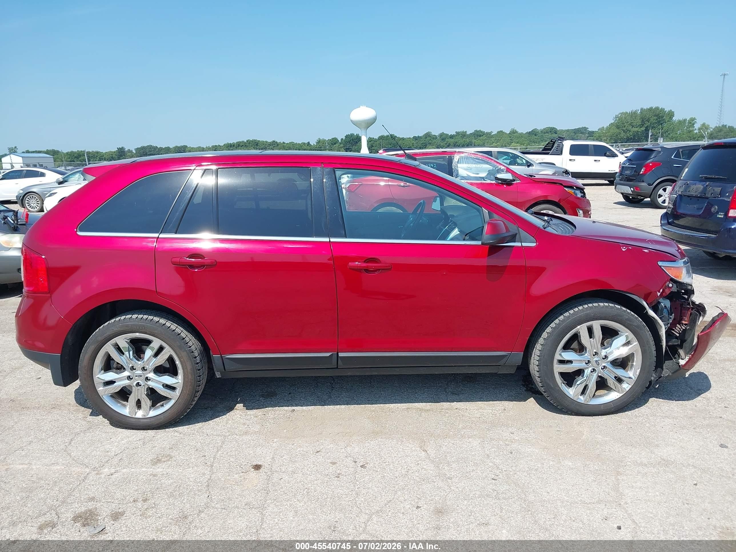 2013 Ford Edge Limited Burgundy vin: 2FMDK3KC1DBC91709
