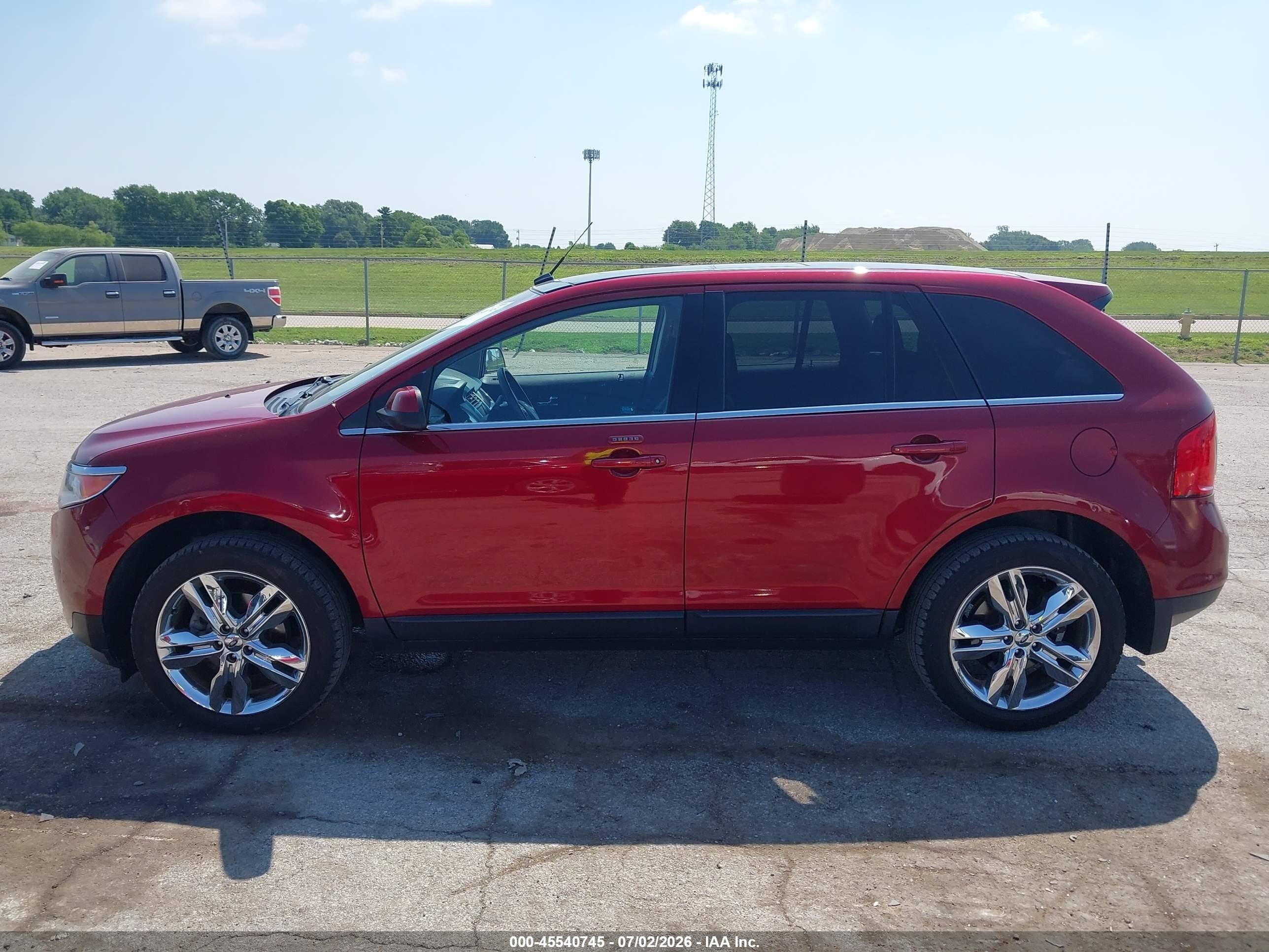 2013 Ford Edge Limited Burgundy vin: 2FMDK3KC1DBC91709