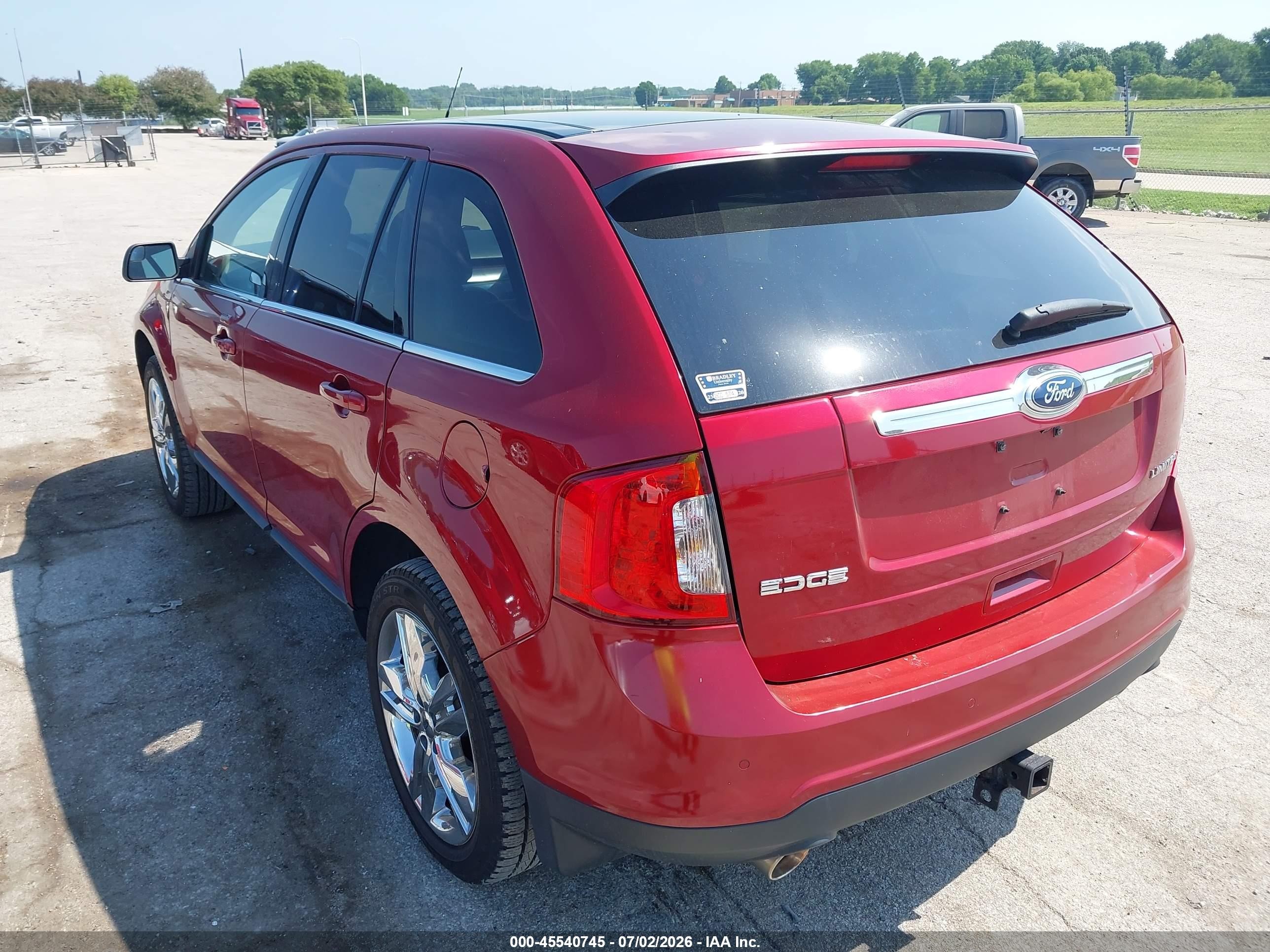 2013 Ford Edge Limited Burgundy vin: 2FMDK3KC1DBC91709