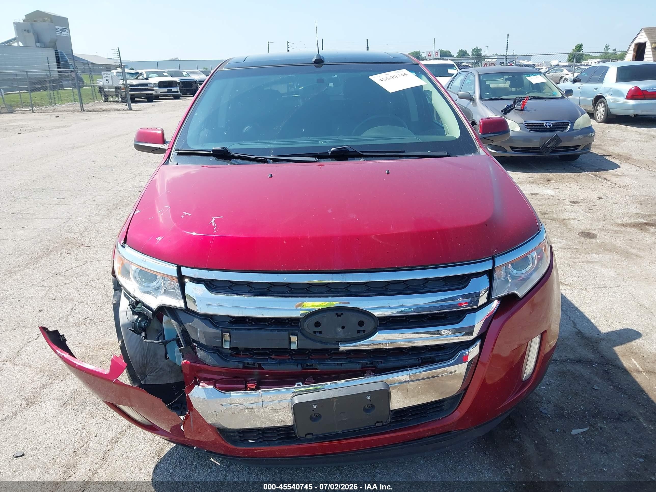 2013 Ford Edge Limited Burgundy vin: 2FMDK3KC1DBC91709