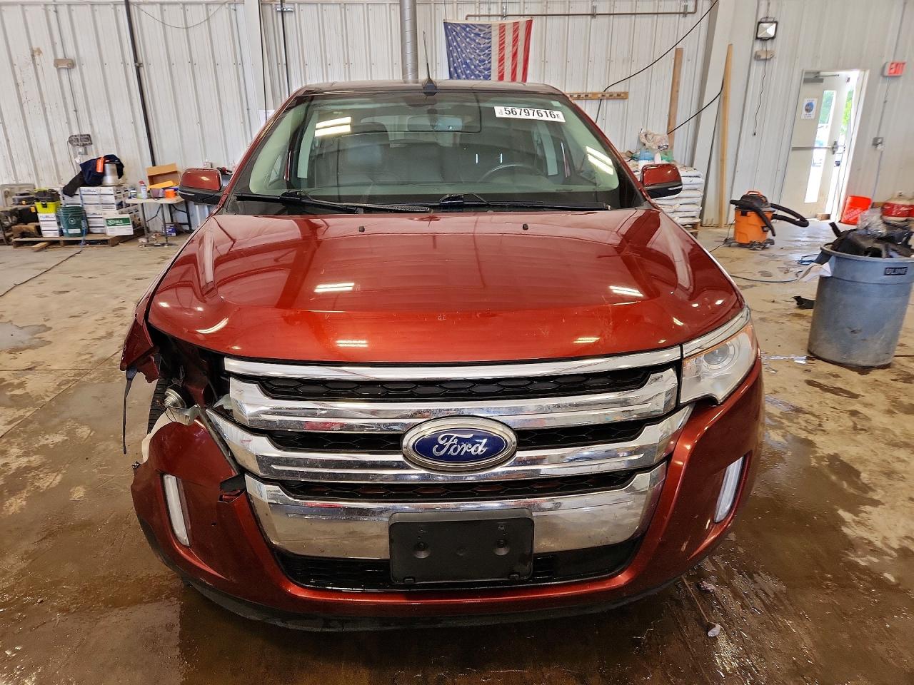 2014 Ford Edge Limited Red vin: 2FMDK3KC1EBA25141
