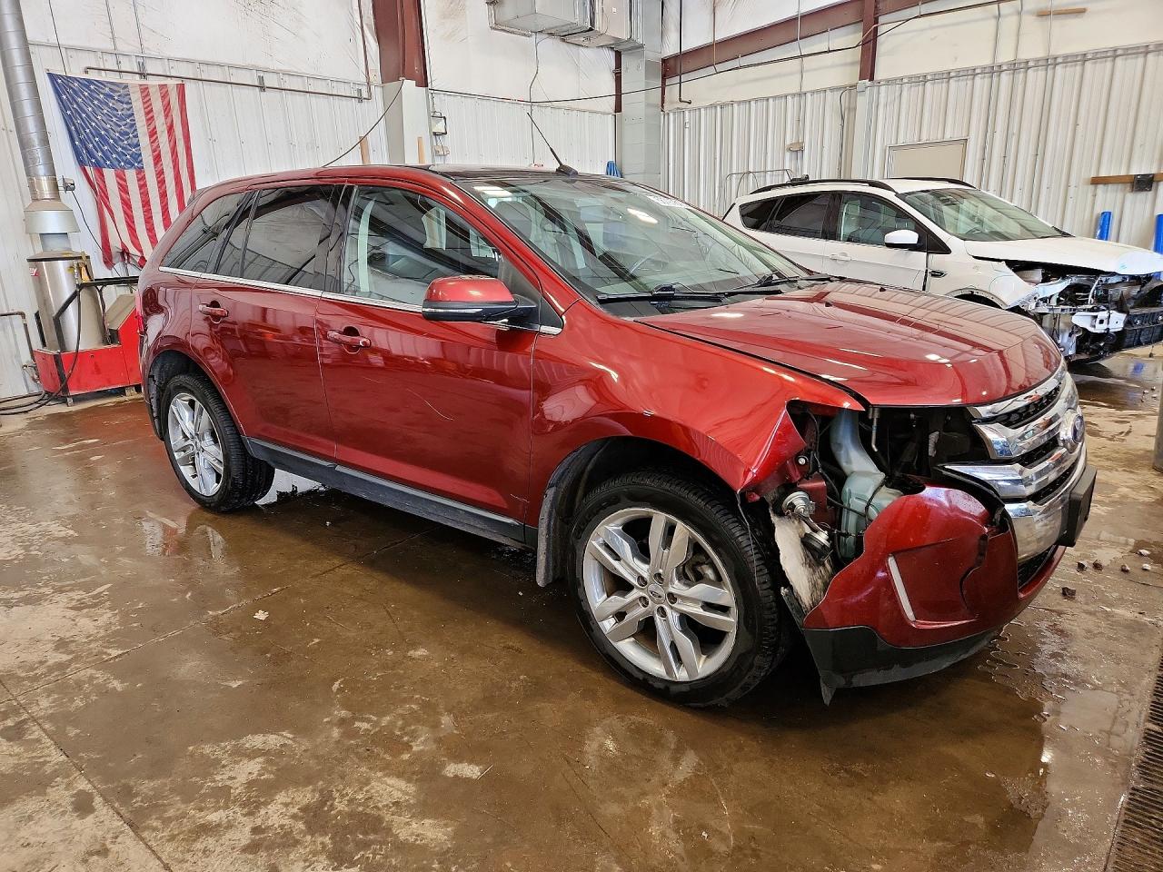 2014 Ford Edge Limited Red vin: 2FMDK3KC1EBA25141