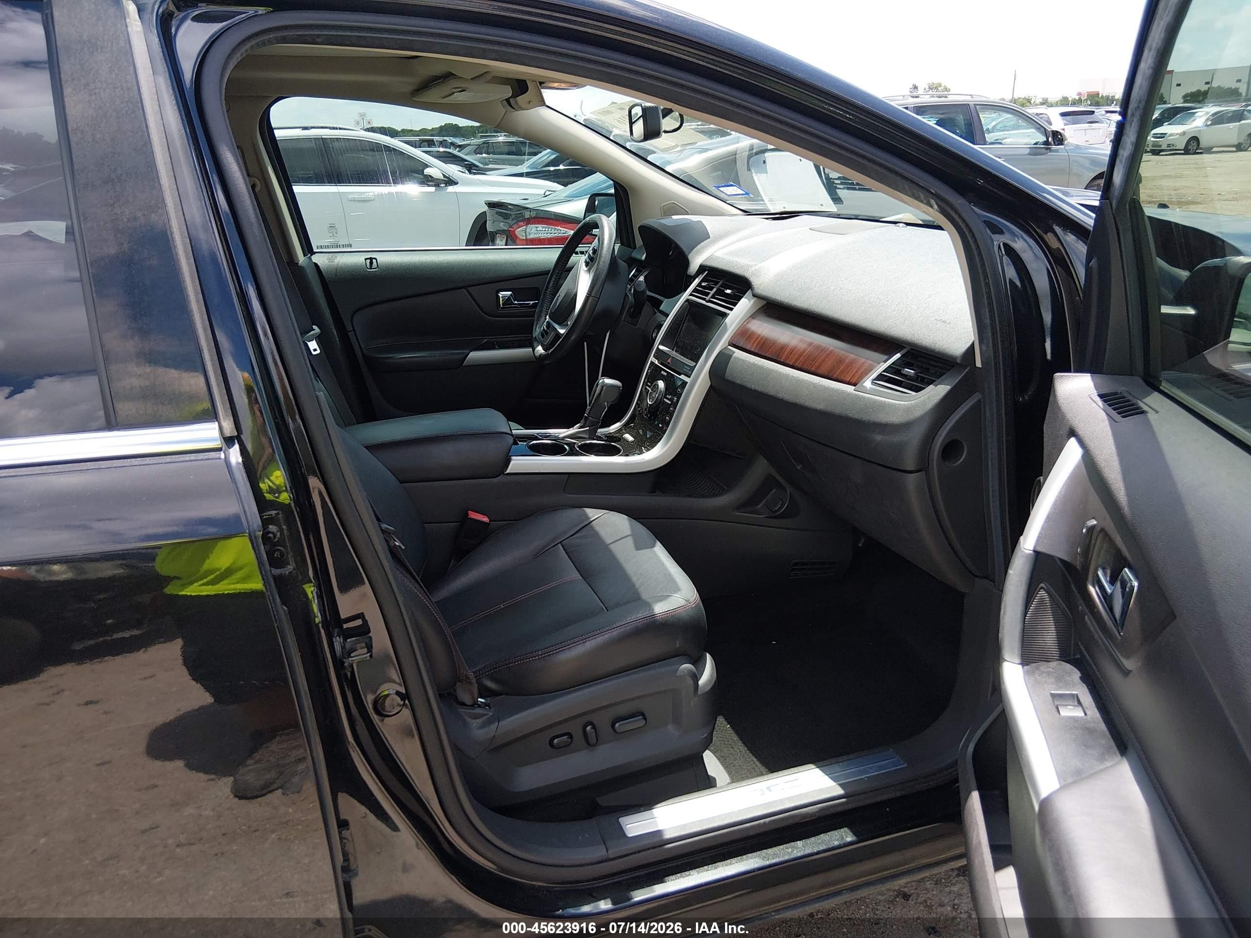 2014 Ford Edge Limited Black vin: 2FMDK3KC1EBB17706