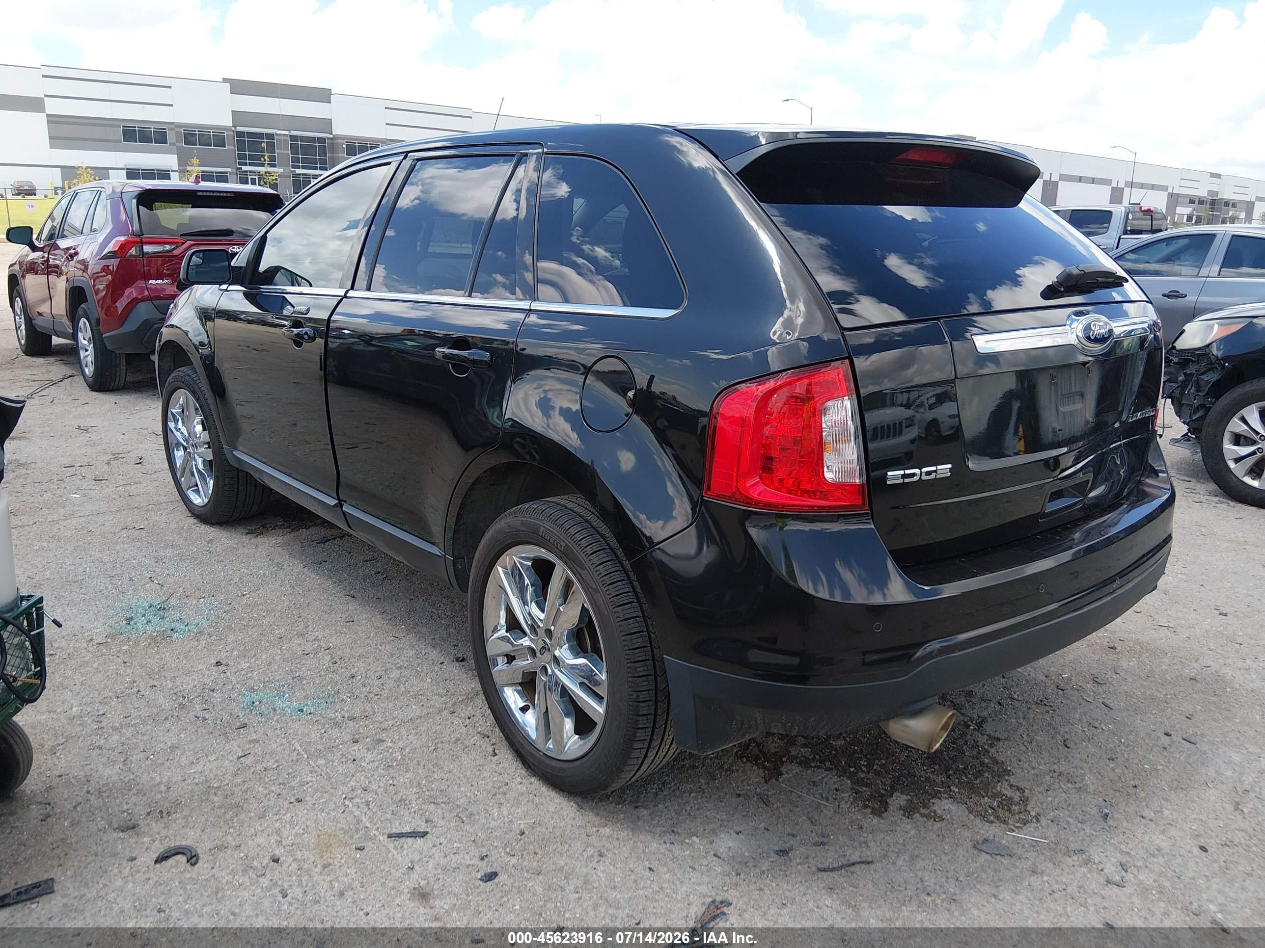 2014 Ford Edge Limited Black vin: 2FMDK3KC1EBB17706