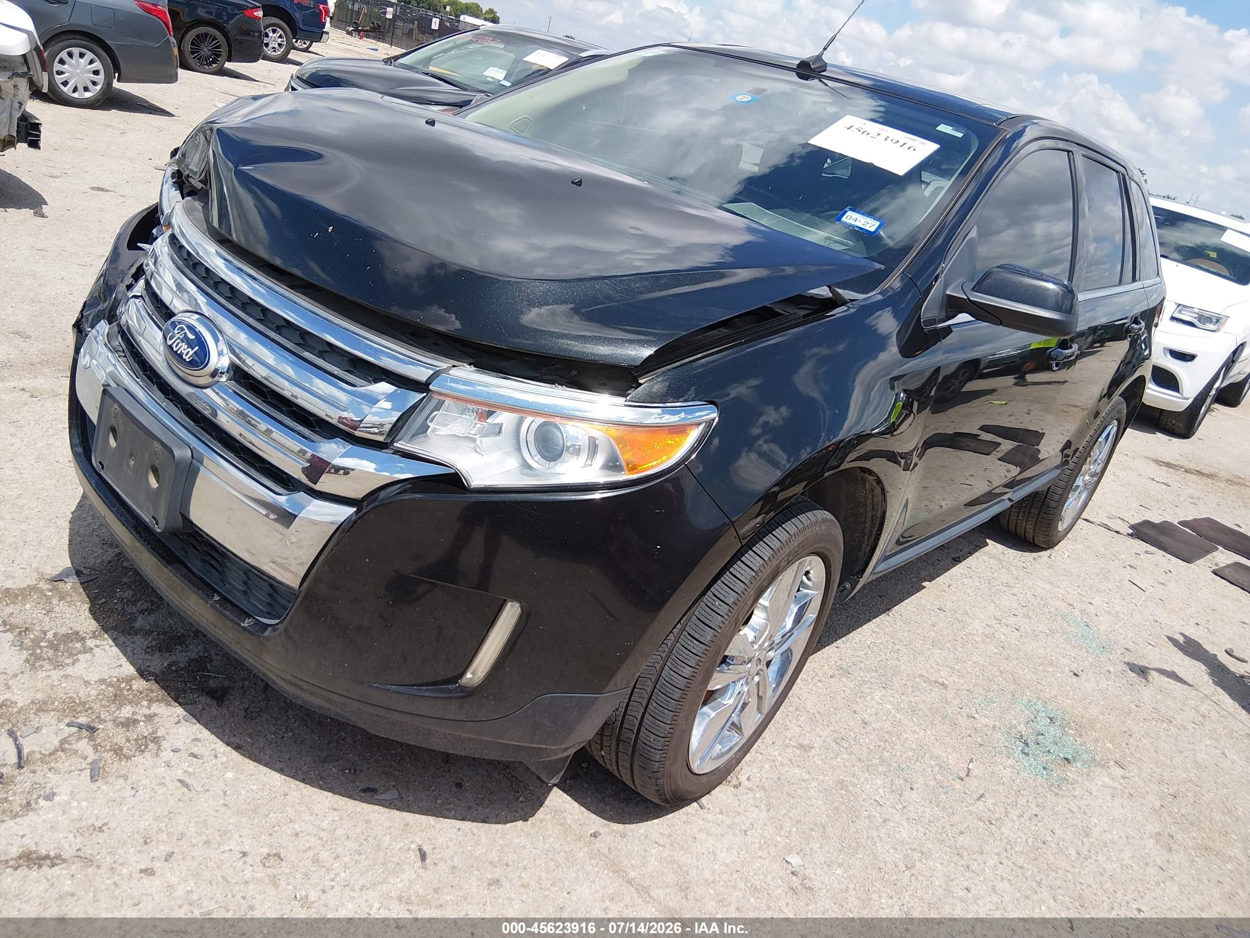 2014 Ford Edge Limited Black vin: 2FMDK3KC1EBB17706