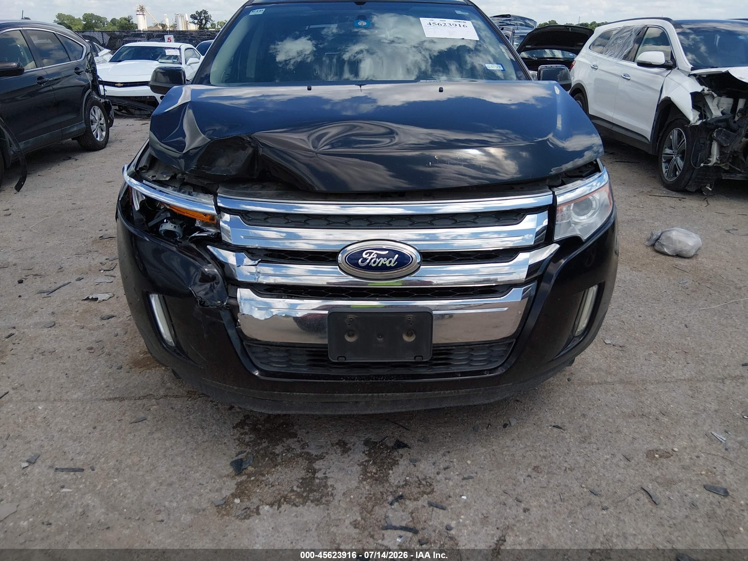 2014 Ford Edge Limited Black vin: 2FMDK3KC1EBB17706