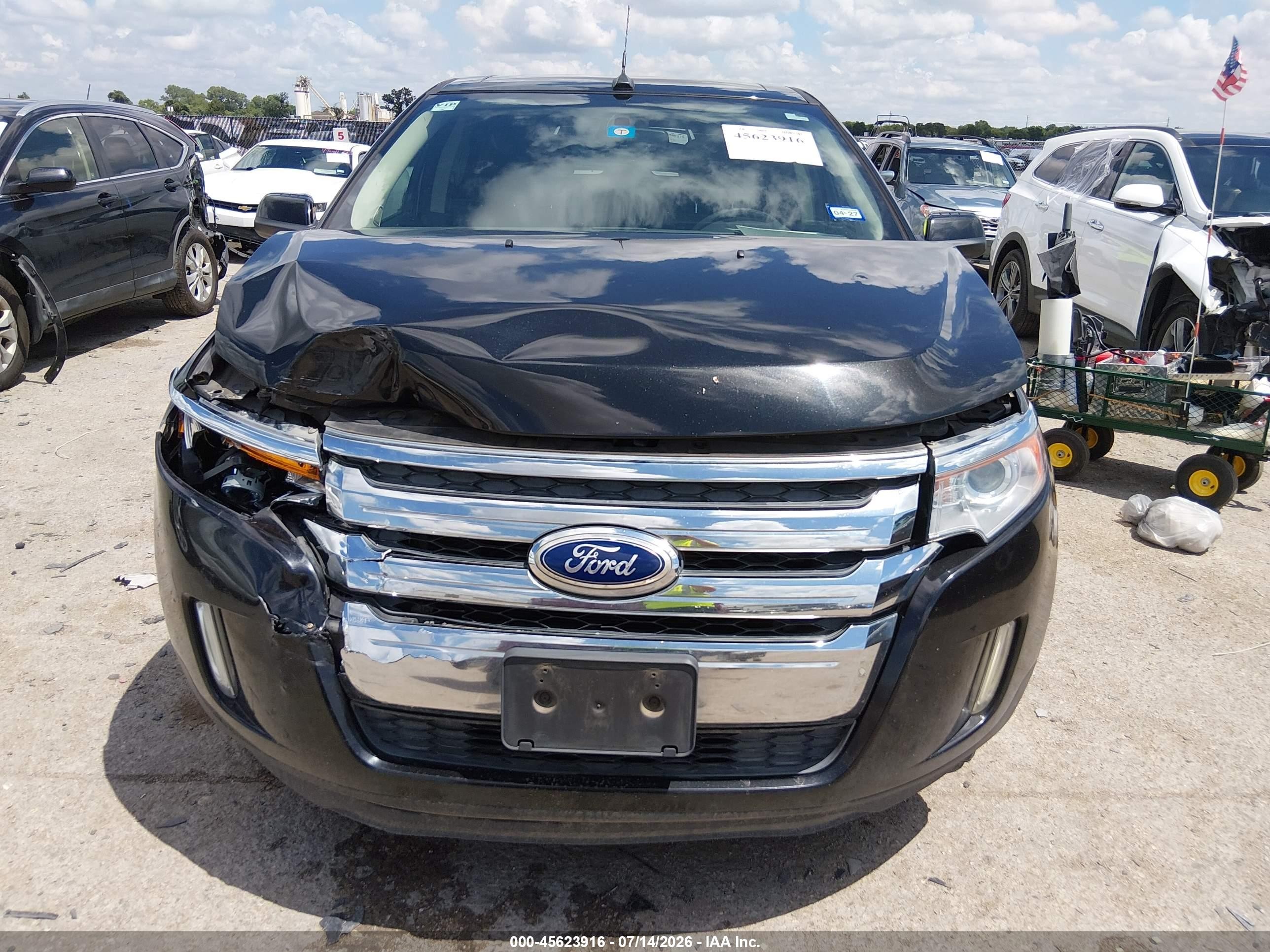 2014 Ford Edge Limited Black vin: 2FMDK3KC1EBB17706