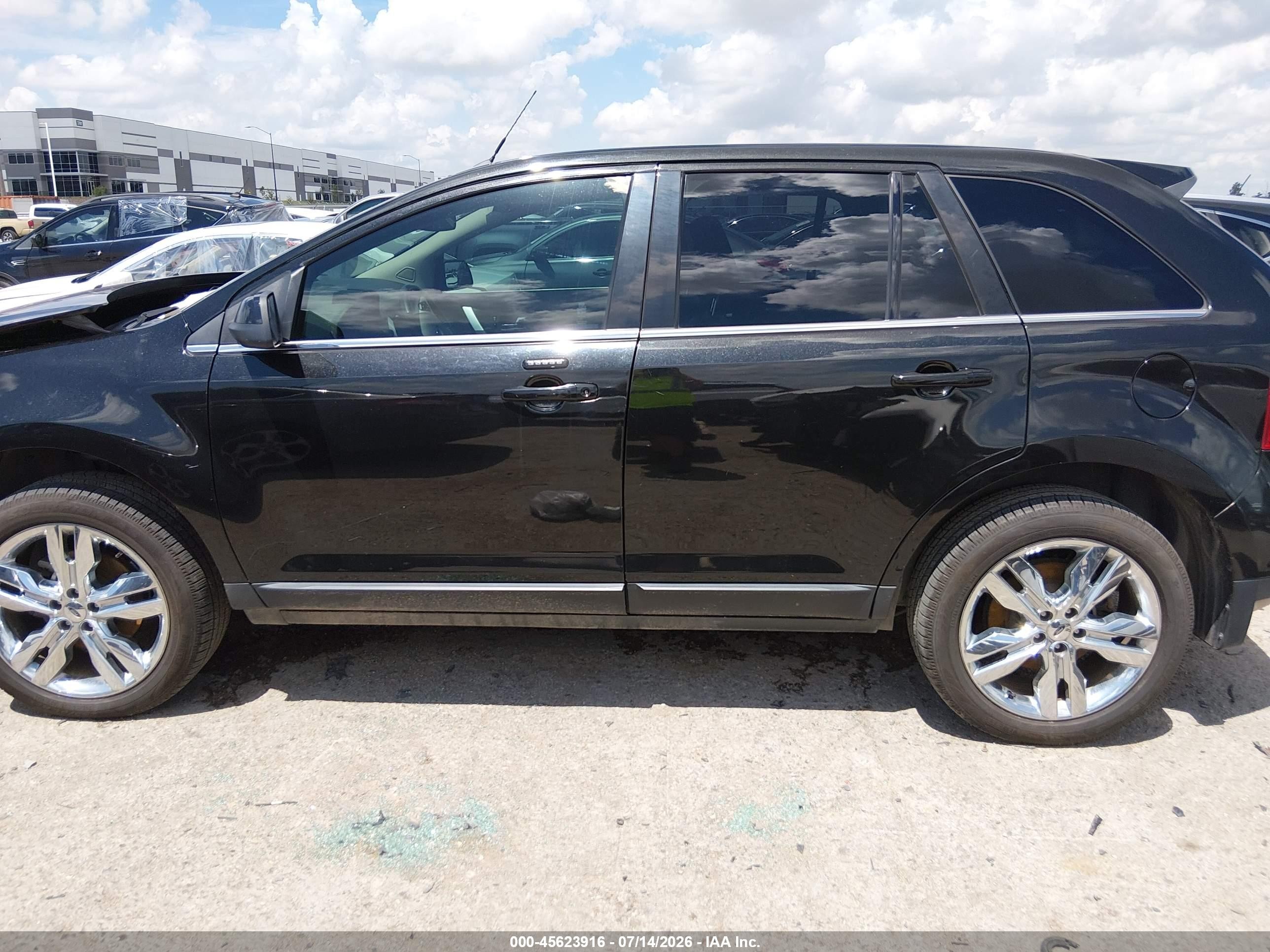 2014 Ford Edge Limited Black vin: 2FMDK3KC1EBB17706