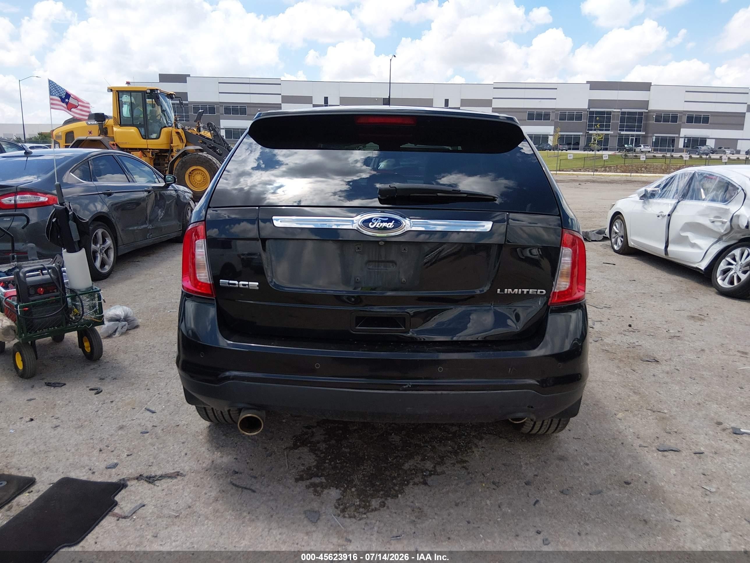 2014 Ford Edge Limited Black vin: 2FMDK3KC1EBB17706