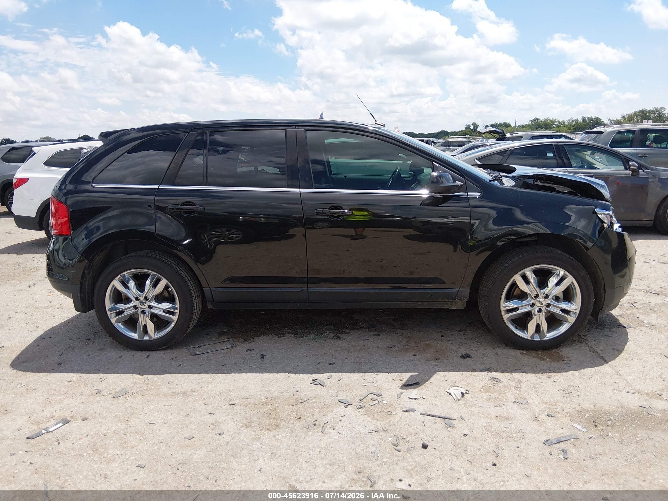 2014 Ford Edge Limited Black vin: 2FMDK3KC1EBB17706