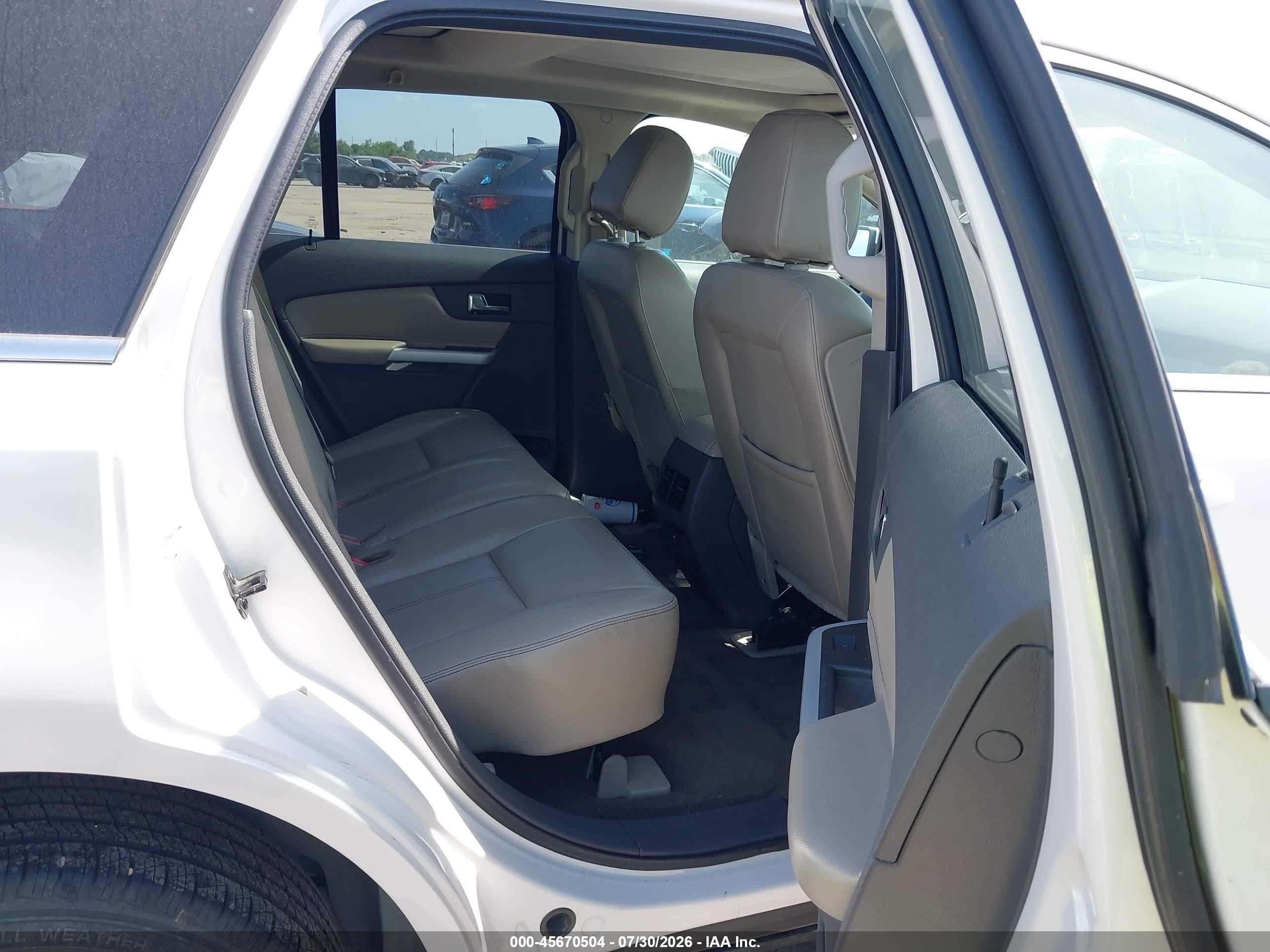 2014 Ford Edge Limited White vin: 2FMDK3KC1EBB31279