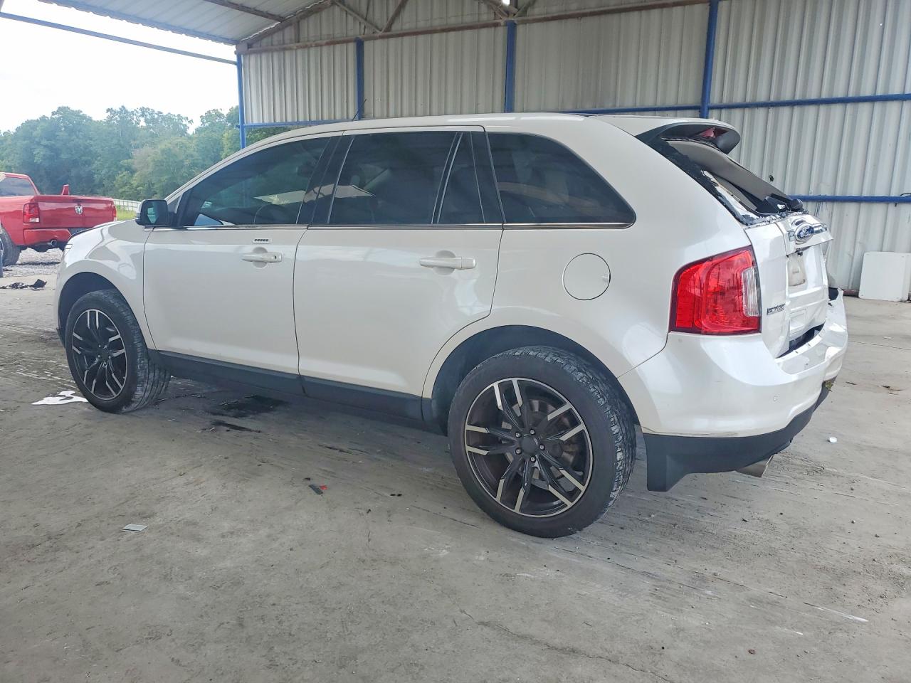 2014 Ford Edge Limited White vin: 2FMDK3KC1EBB40614