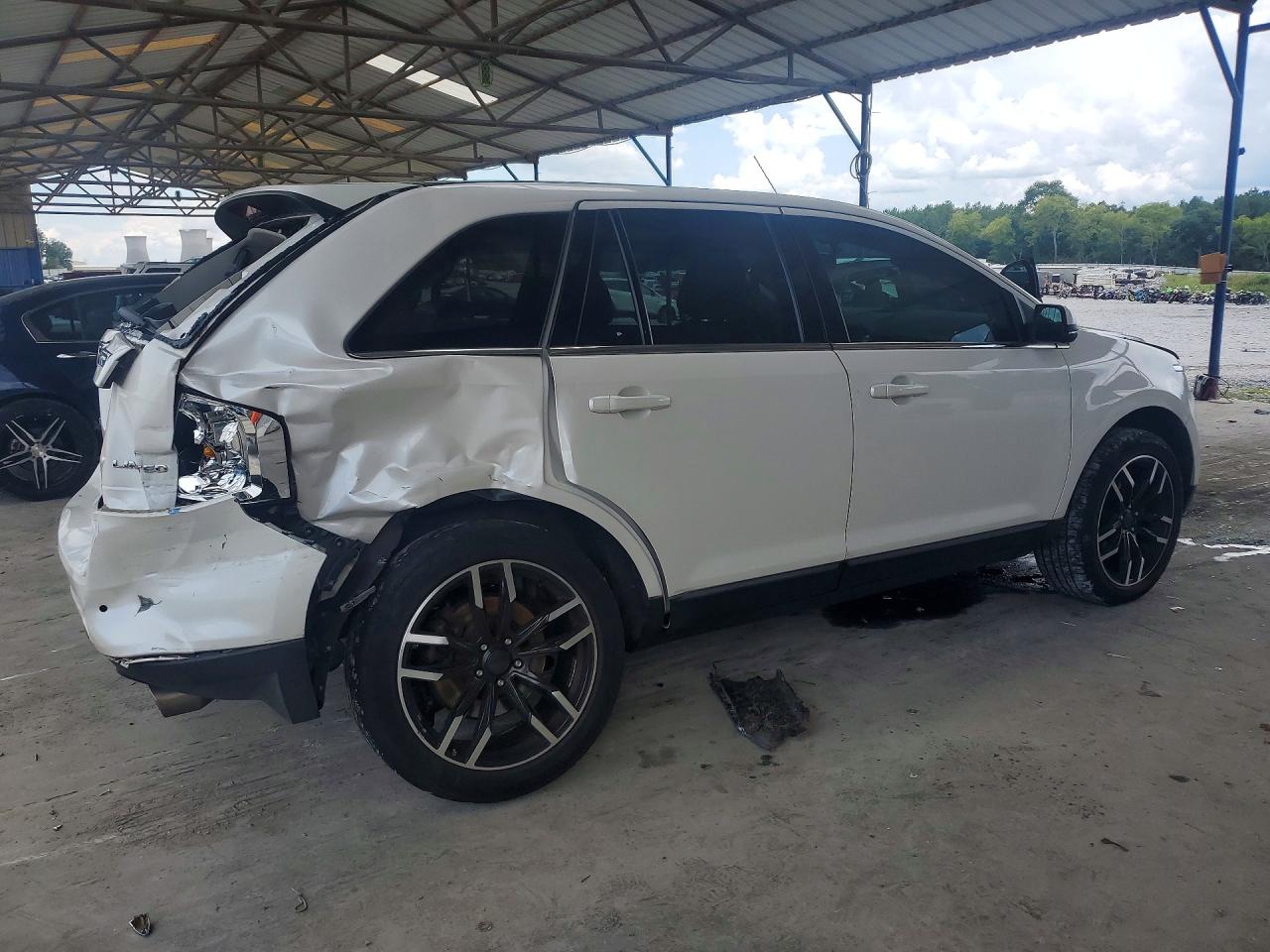 2014 Ford Edge Limited White vin: 2FMDK3KC1EBB40614