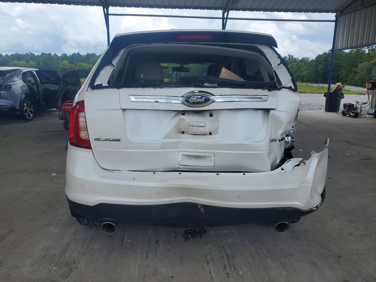 2014 Ford Edge Limited White vin: 2FMDK3KC1EBB40614
