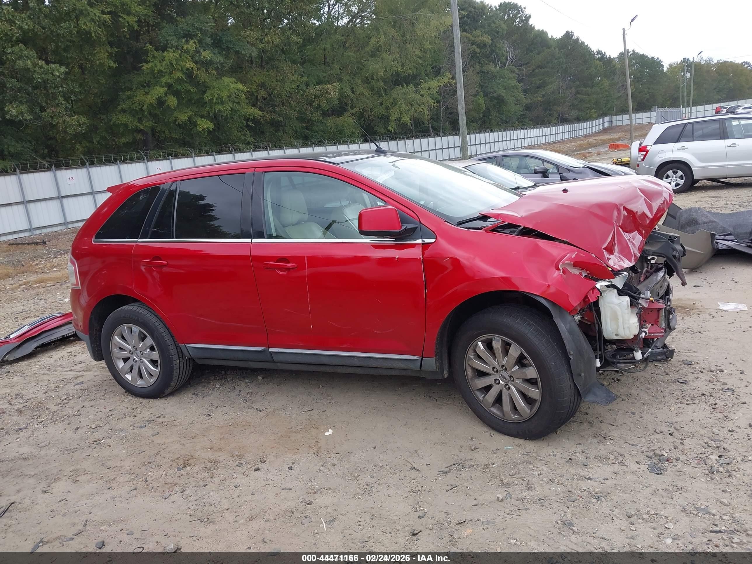 2010 Ford Edge Limited Red vin: 2FMDK3KC2ABB38140
