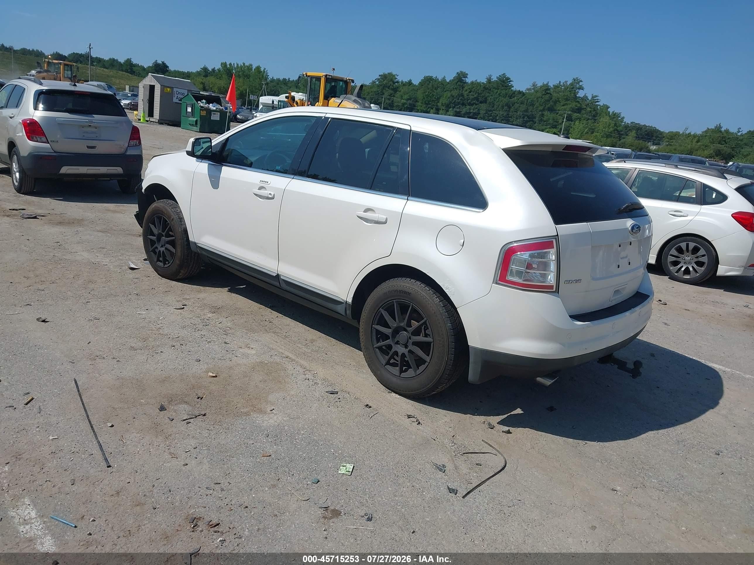 2010 Ford Edge Limited White vin: 2FMDK3KC2ABB67900