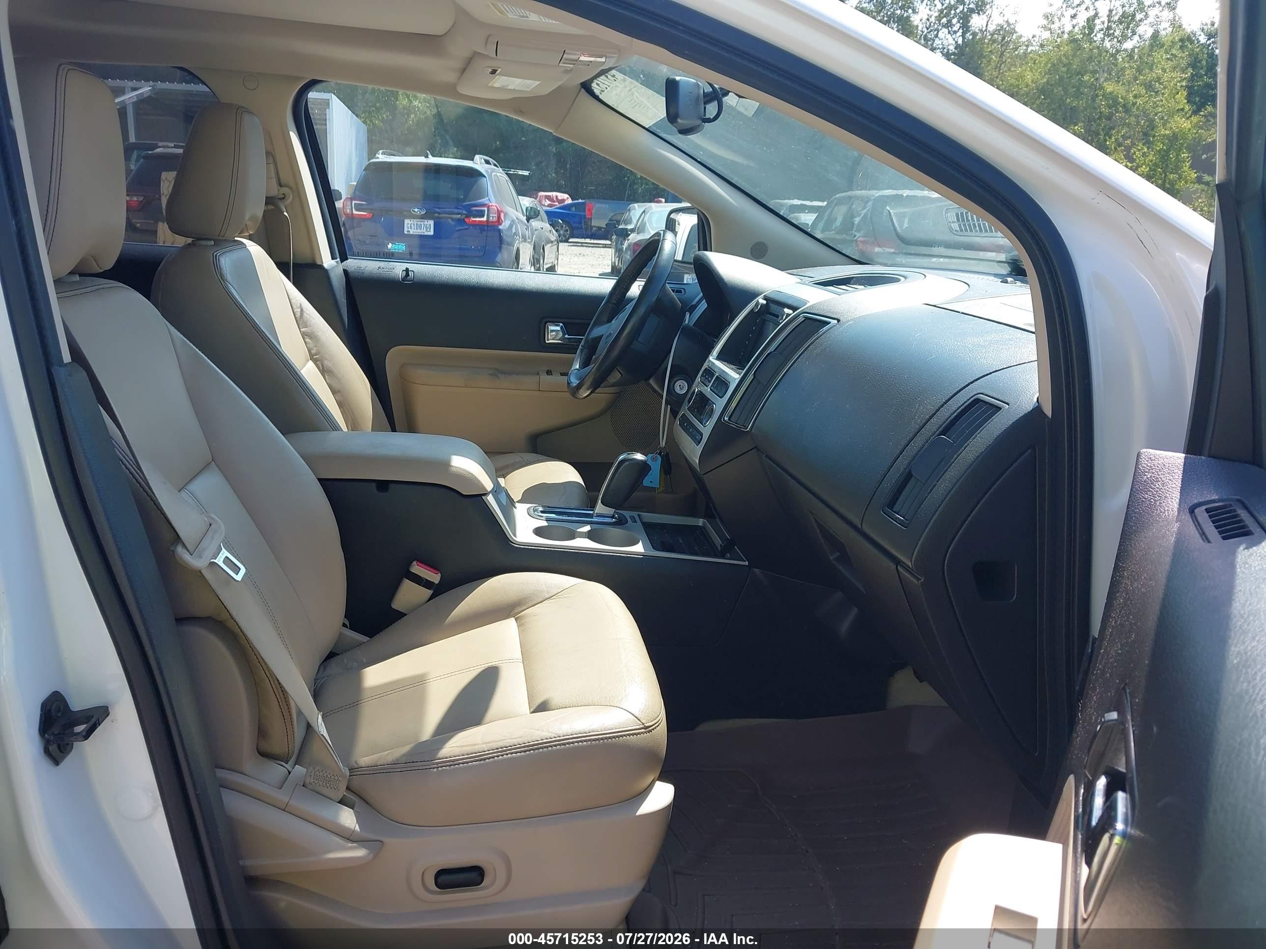 2010 Ford Edge Limited White vin: 2FMDK3KC2ABB67900