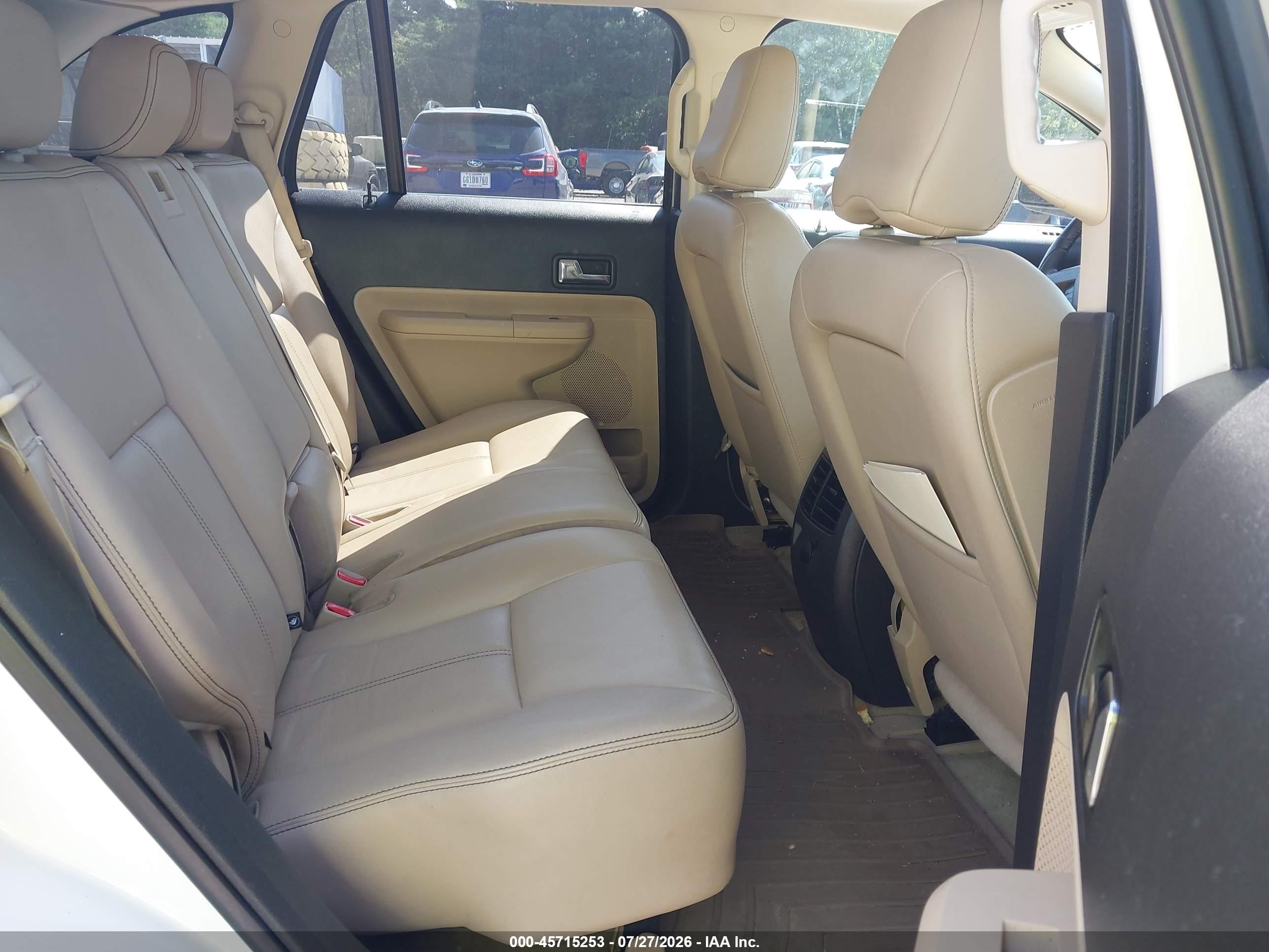 2010 Ford Edge Limited White vin: 2FMDK3KC2ABB67900