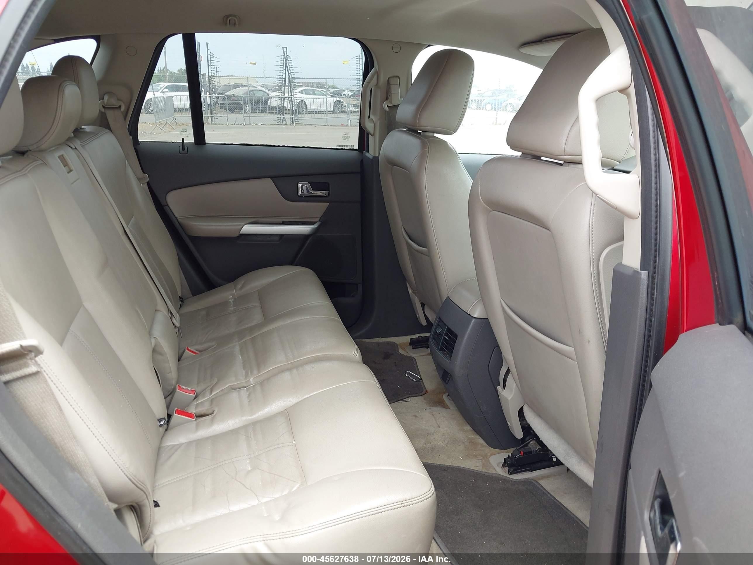 2011 Ford Edge Limited Red vin: 2FMDK3KC2BBA17402