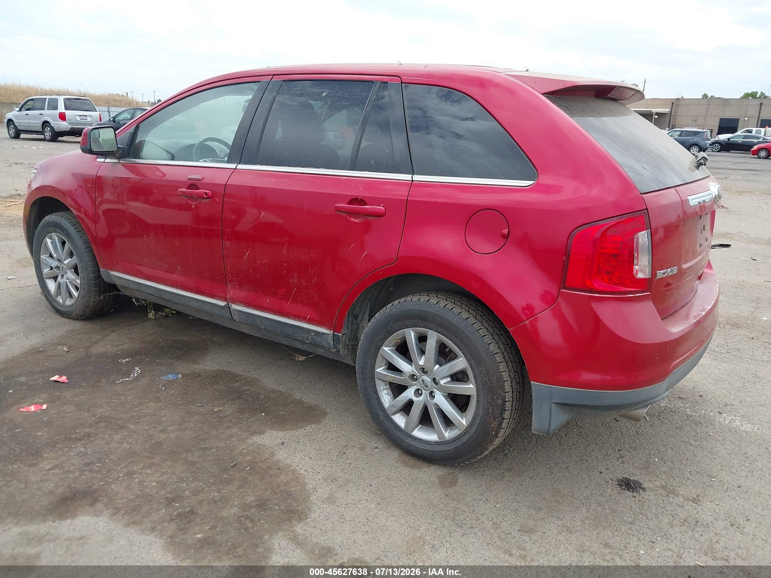 2011 Ford Edge Limited Red vin: 2FMDK3KC2BBA17402