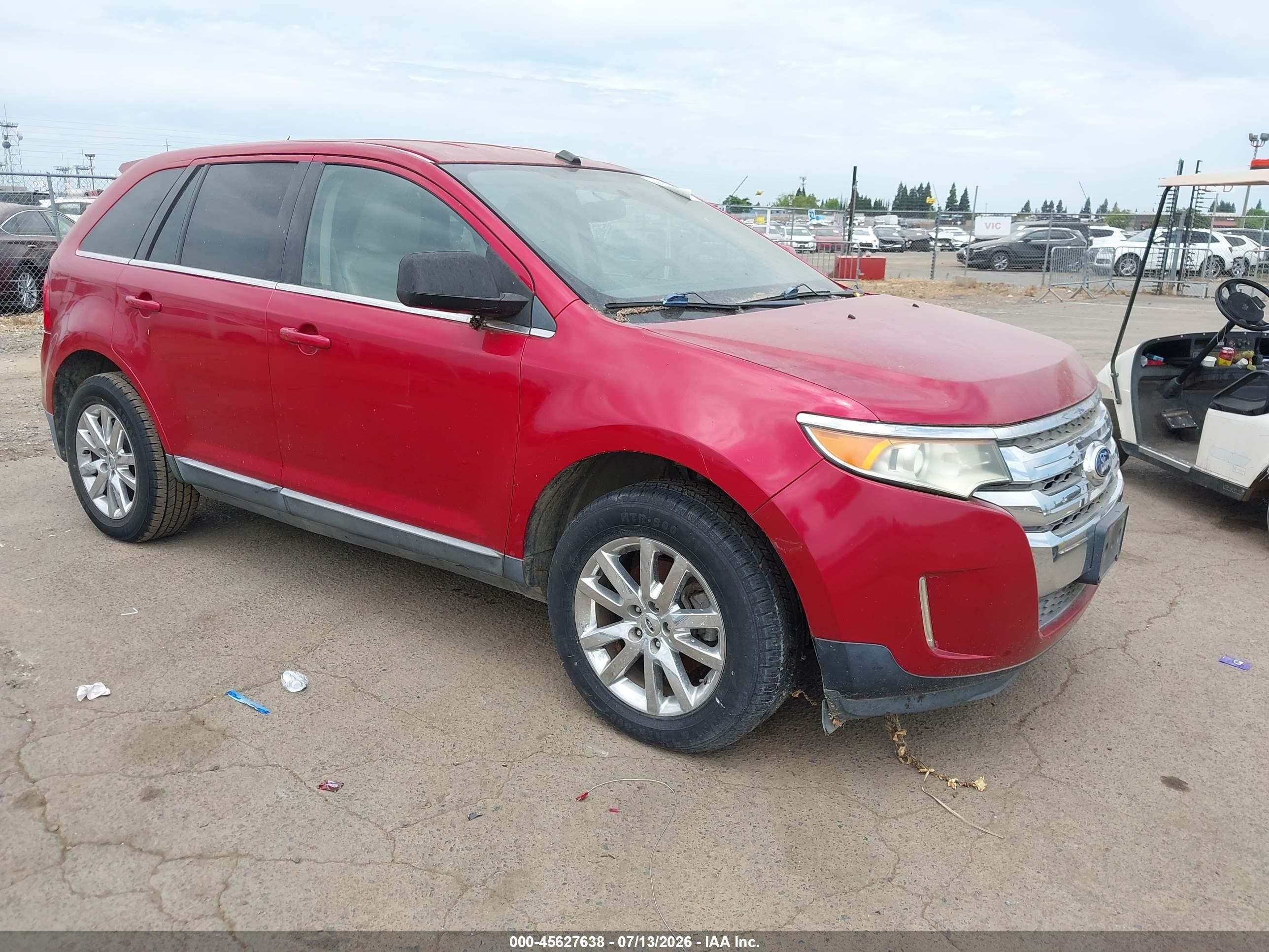 2011 Ford Edge Limited Red vin: 2FMDK3KC2BBA17402