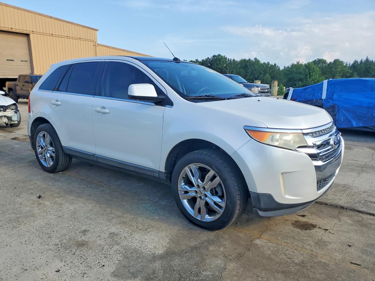 2011 Ford Edge Limited White vin: 2FMDK3KC2BBA41246