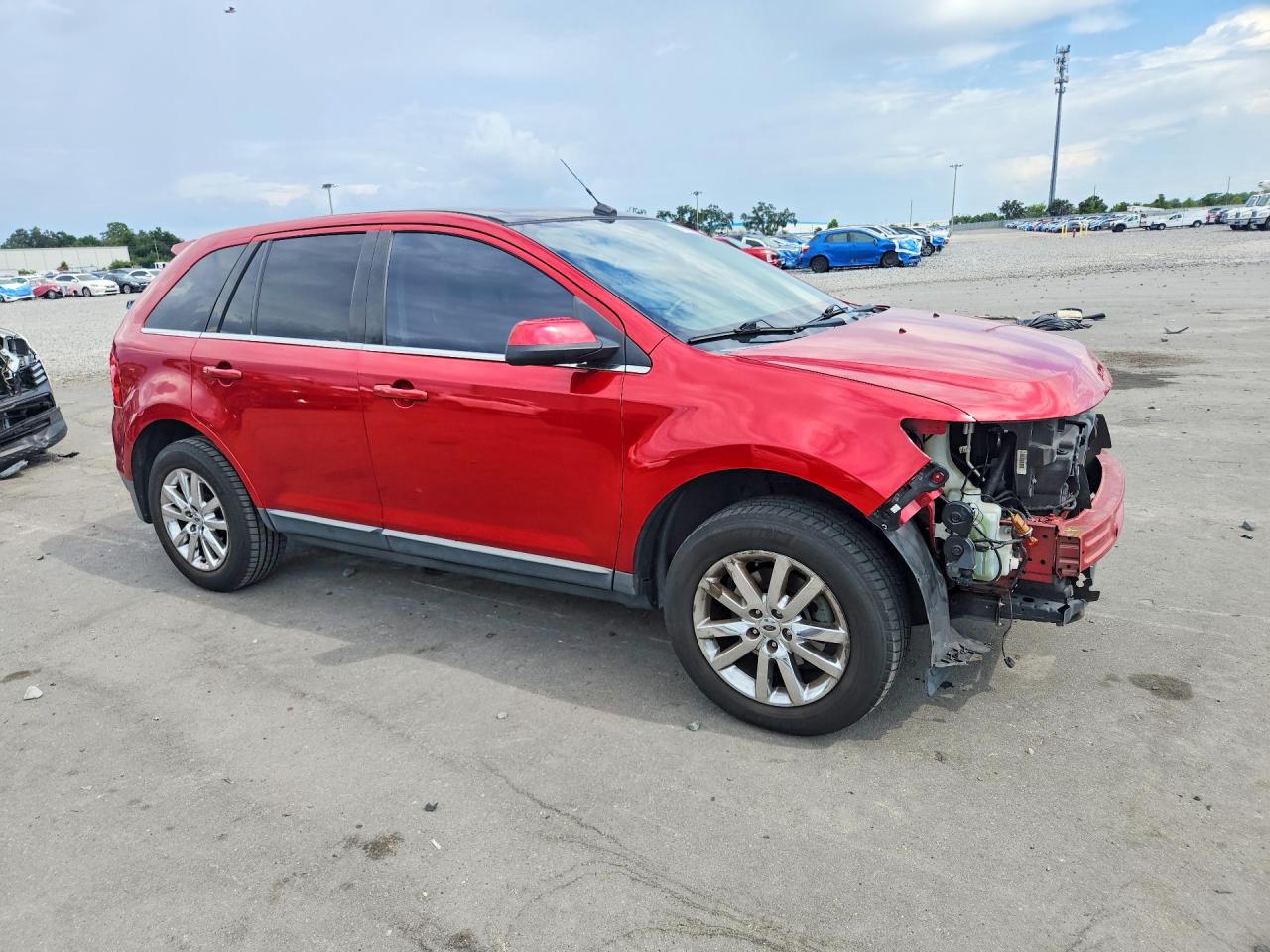 2011 Ford Edge Limited Red vin: 2FMDK3KC2BBA95565
