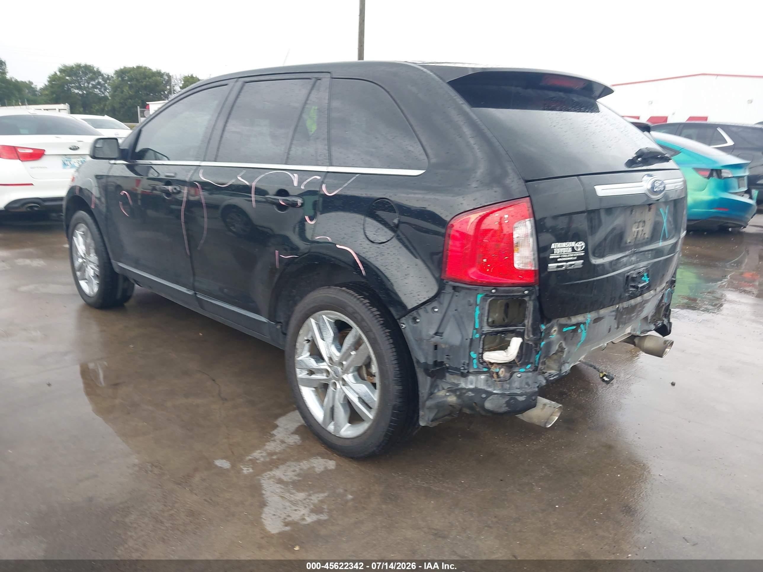 2011 Ford Edge Limited Черный vin: 2FMDK3KC2BBB66988