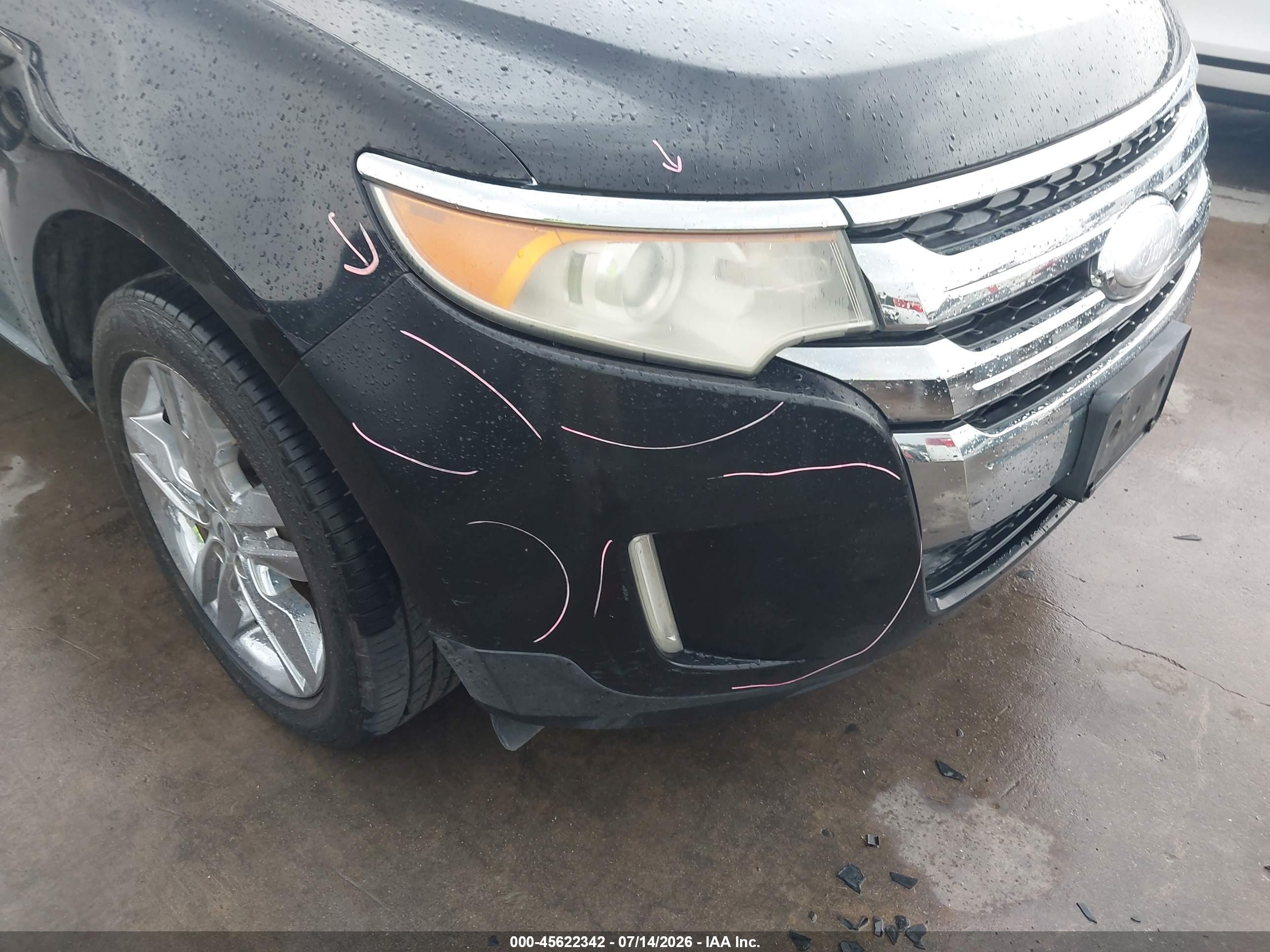 2011 Ford Edge Limited Черный vin: 2FMDK3KC2BBB66988