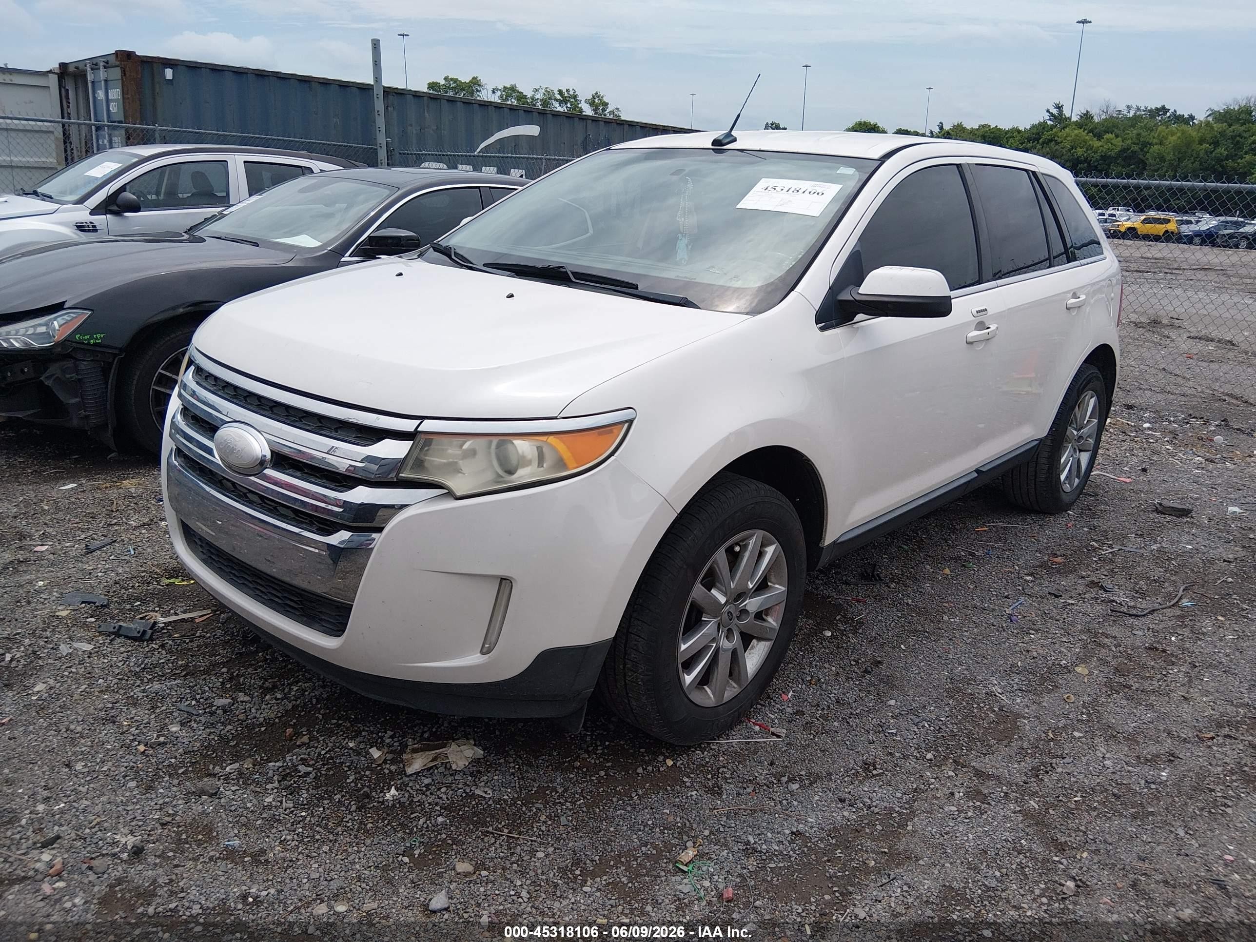 2012 Ford Edge Limited Белый vin: 2FMDK3KC2CBA05705