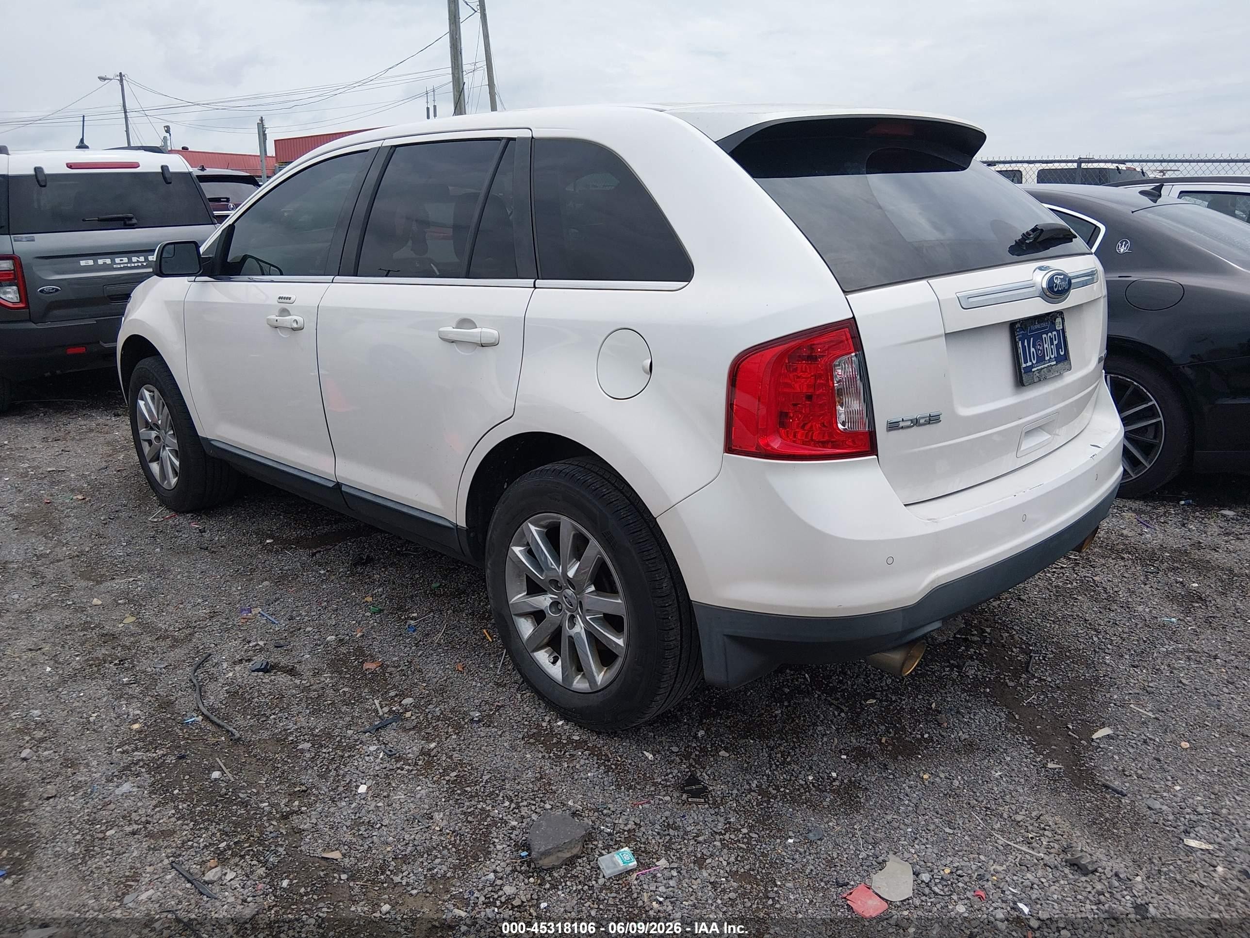2012 Ford Edge Limited Белый vin: 2FMDK3KC2CBA05705
