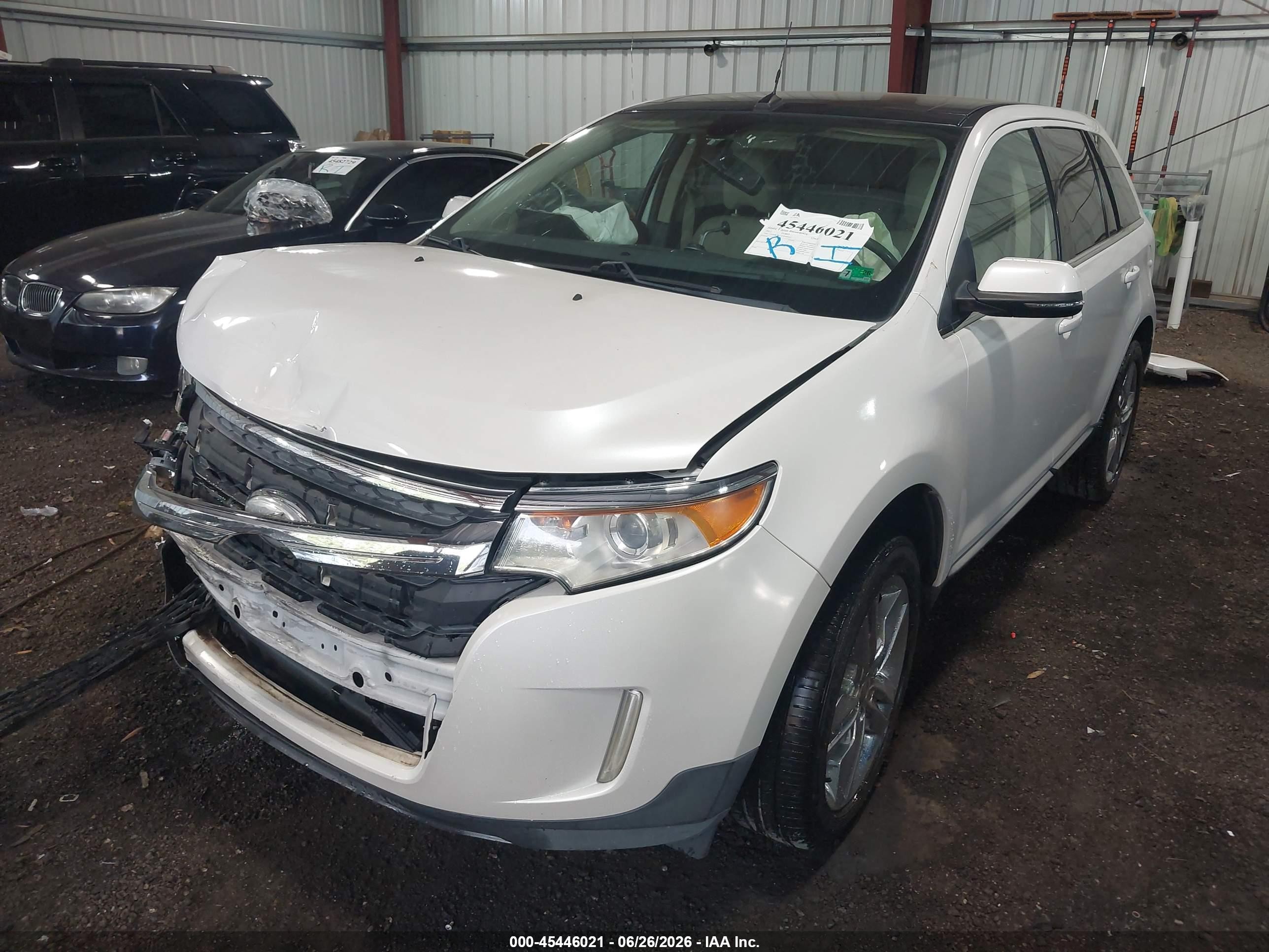 2012 Ford Edge Limited White vin: 2FMDK3KC2CBA40017
