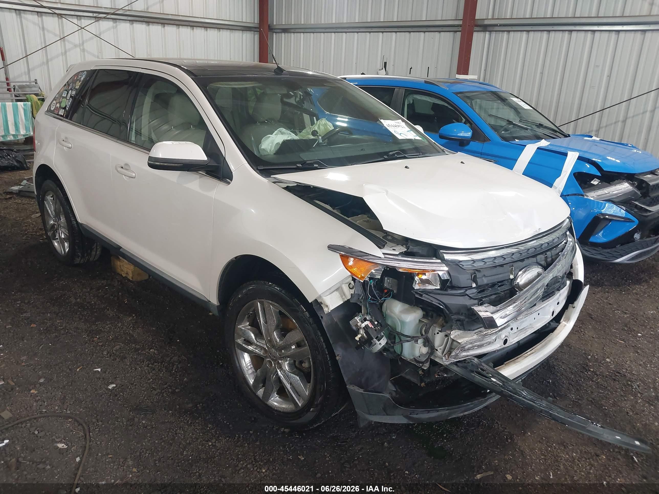 2012 Ford Edge Limited White vin: 2FMDK3KC2CBA40017