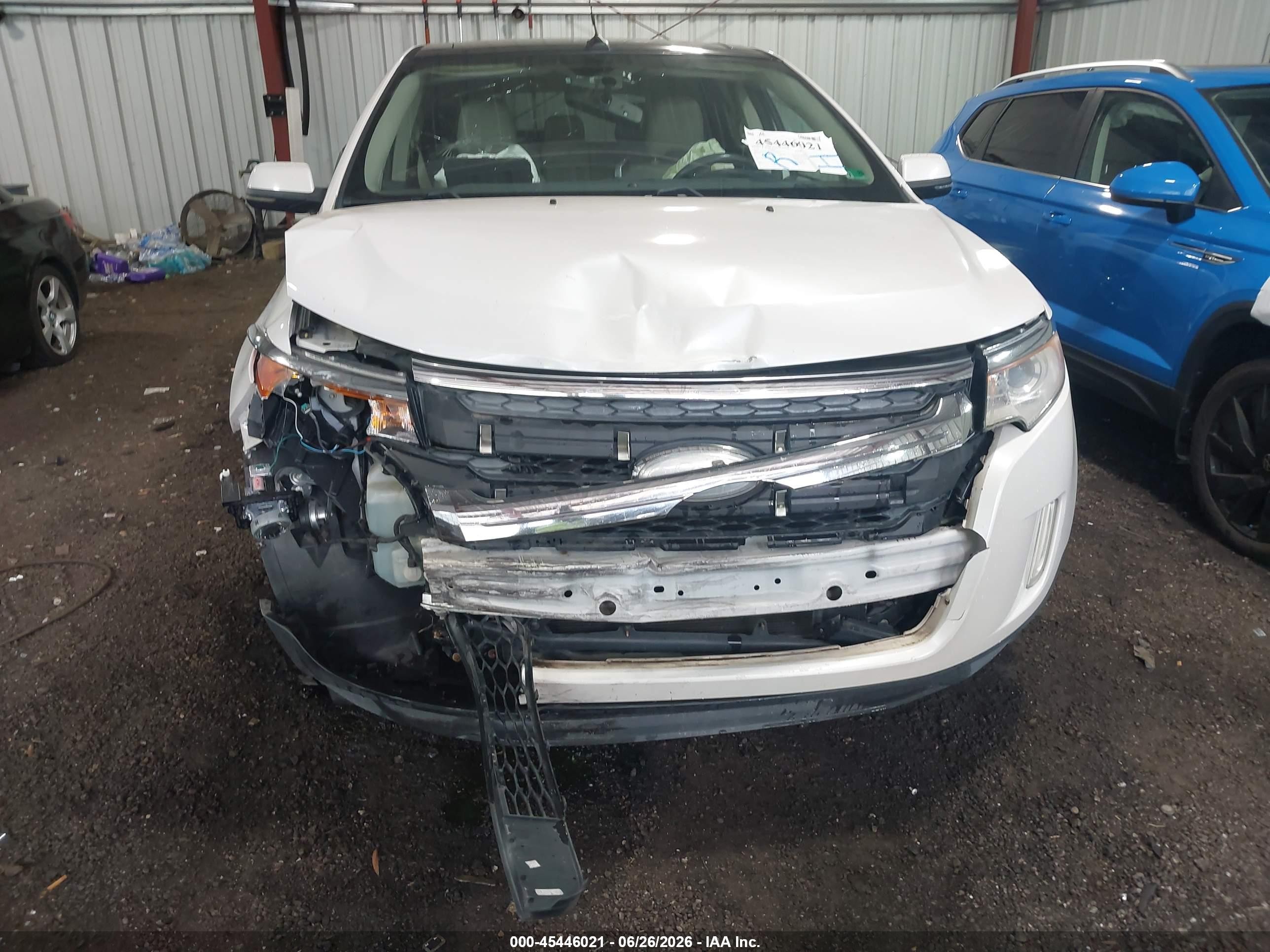 2012 Ford Edge Limited White vin: 2FMDK3KC2CBA40017