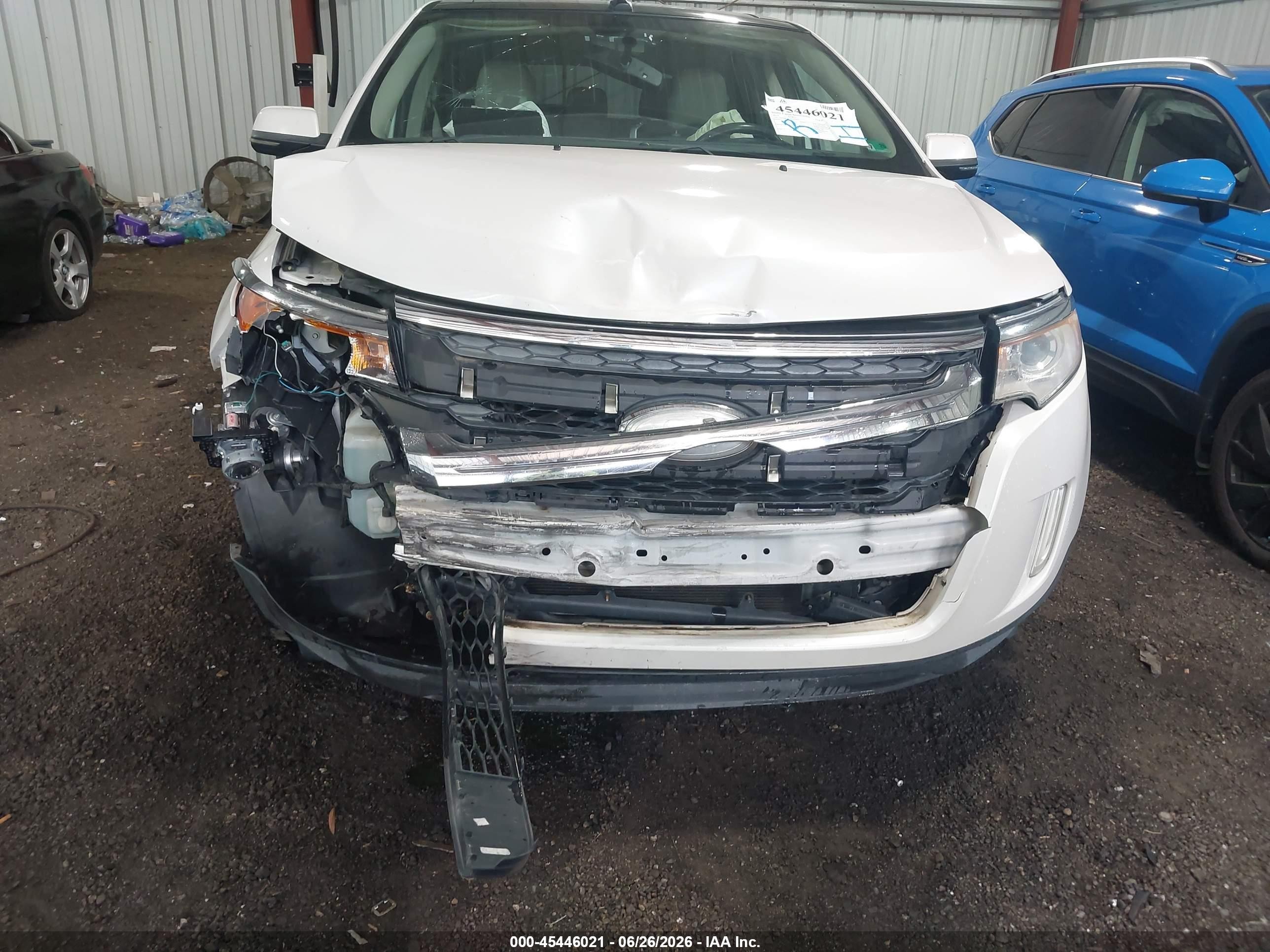 2012 Ford Edge Limited White vin: 2FMDK3KC2CBA40017