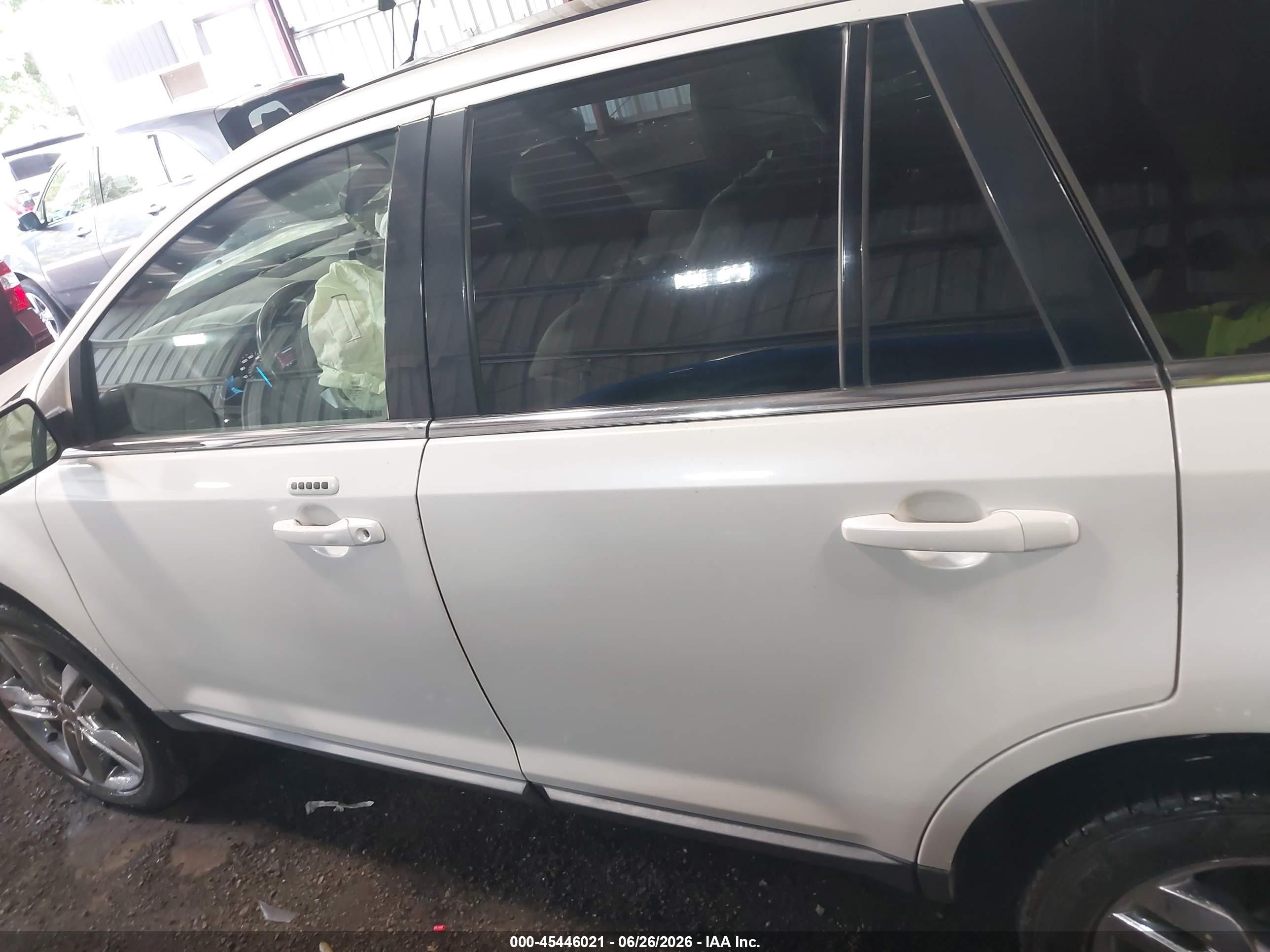 2012 Ford Edge Limited White vin: 2FMDK3KC2CBA40017