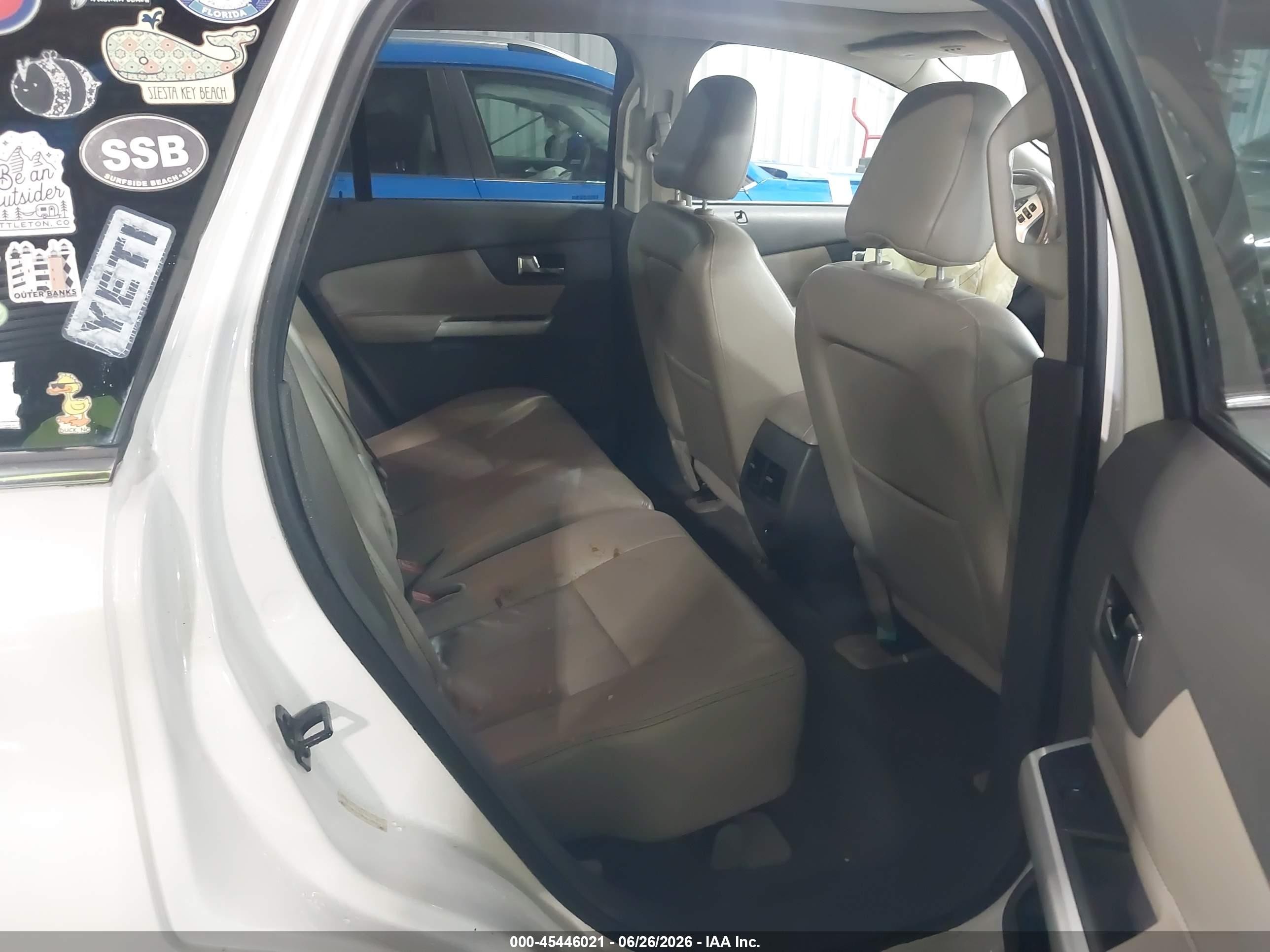 2012 Ford Edge Limited White vin: 2FMDK3KC2CBA40017