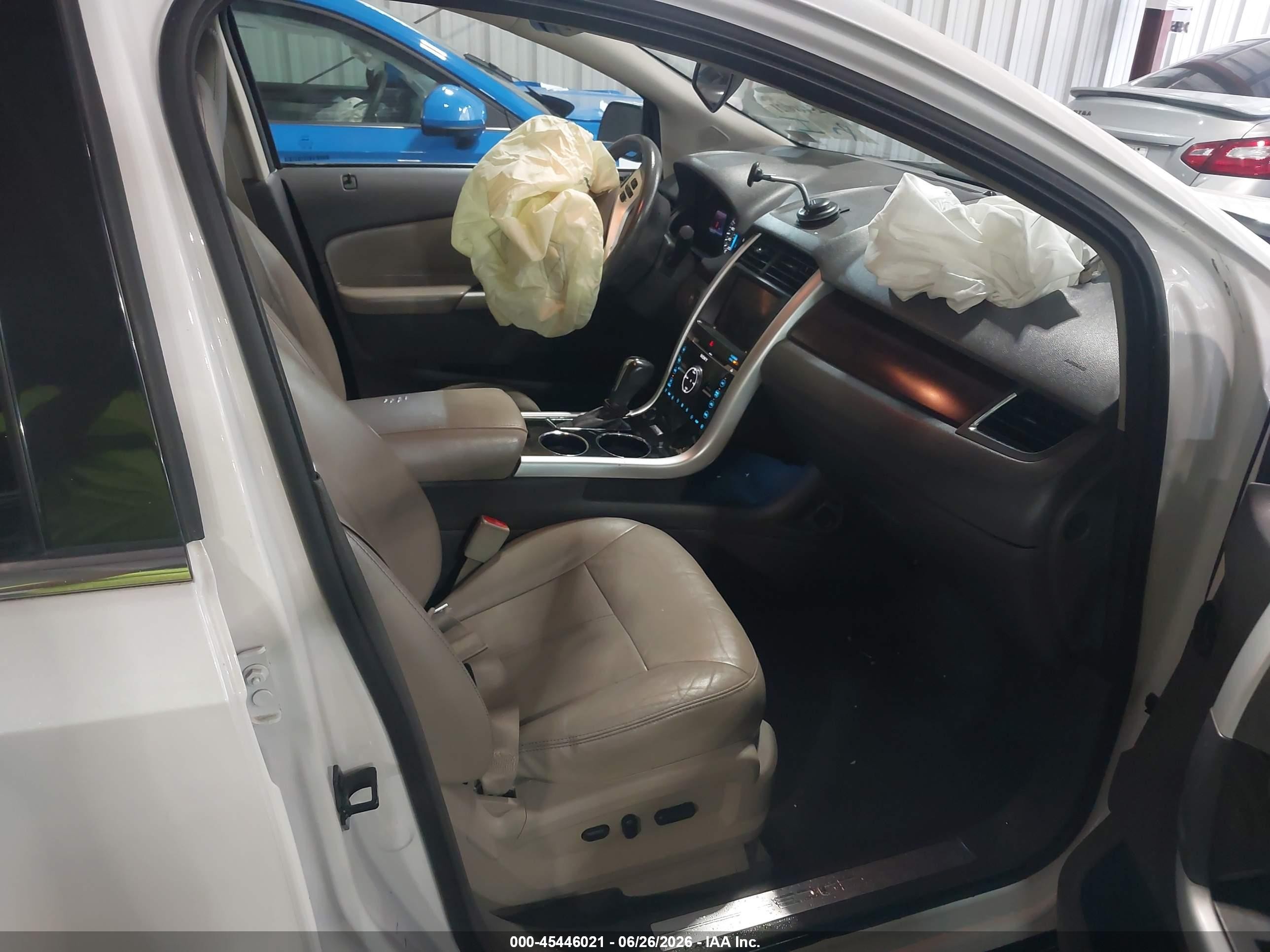 2012 Ford Edge Limited White vin: 2FMDK3KC2CBA40017